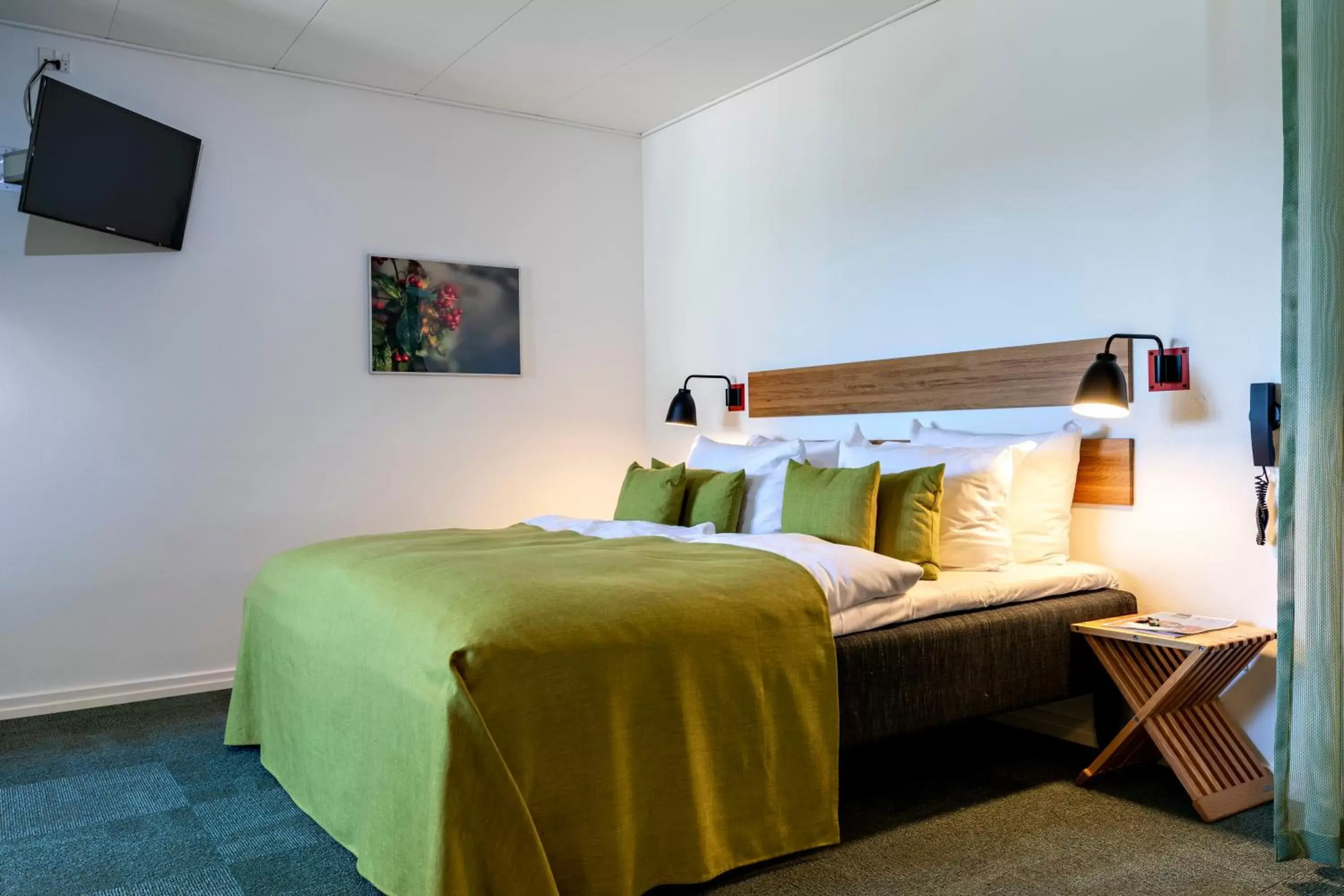 Bedroom, Bed in Color Hotel Skagen