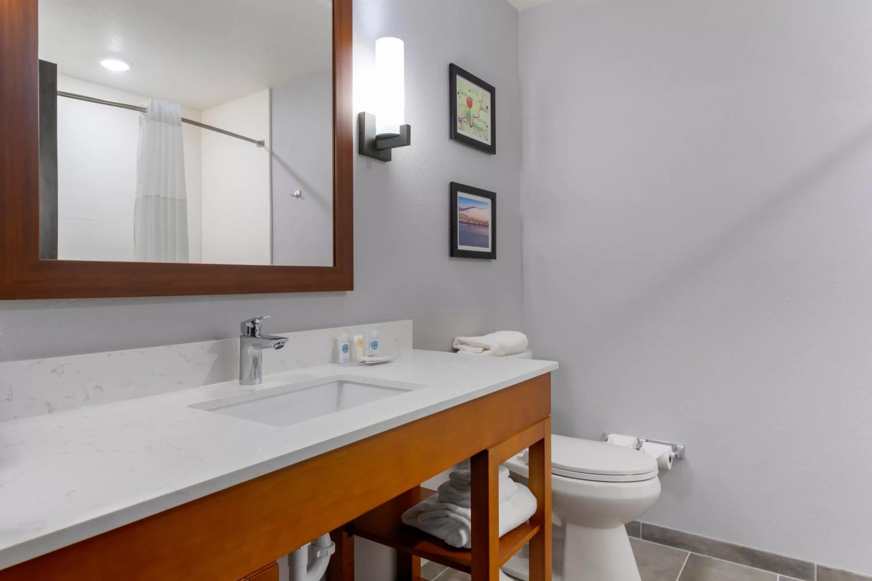 Bathroom in Comfort Suites Paducah Mall Area