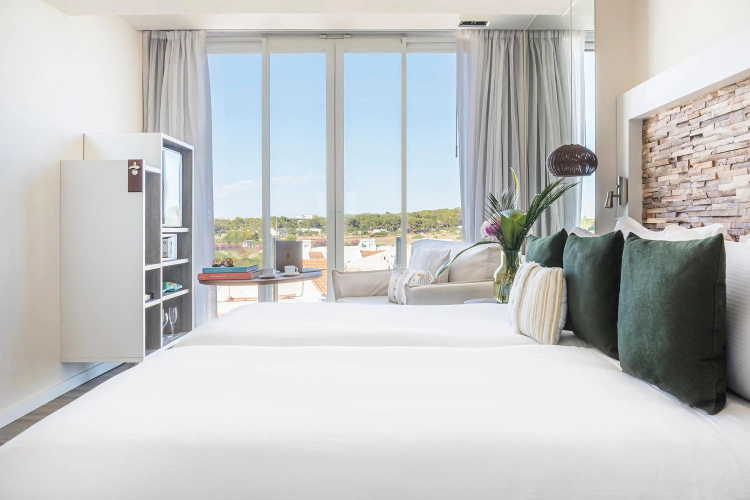 View (from property/room), Bed in ME Ibiza - The Leading Hotels of the World