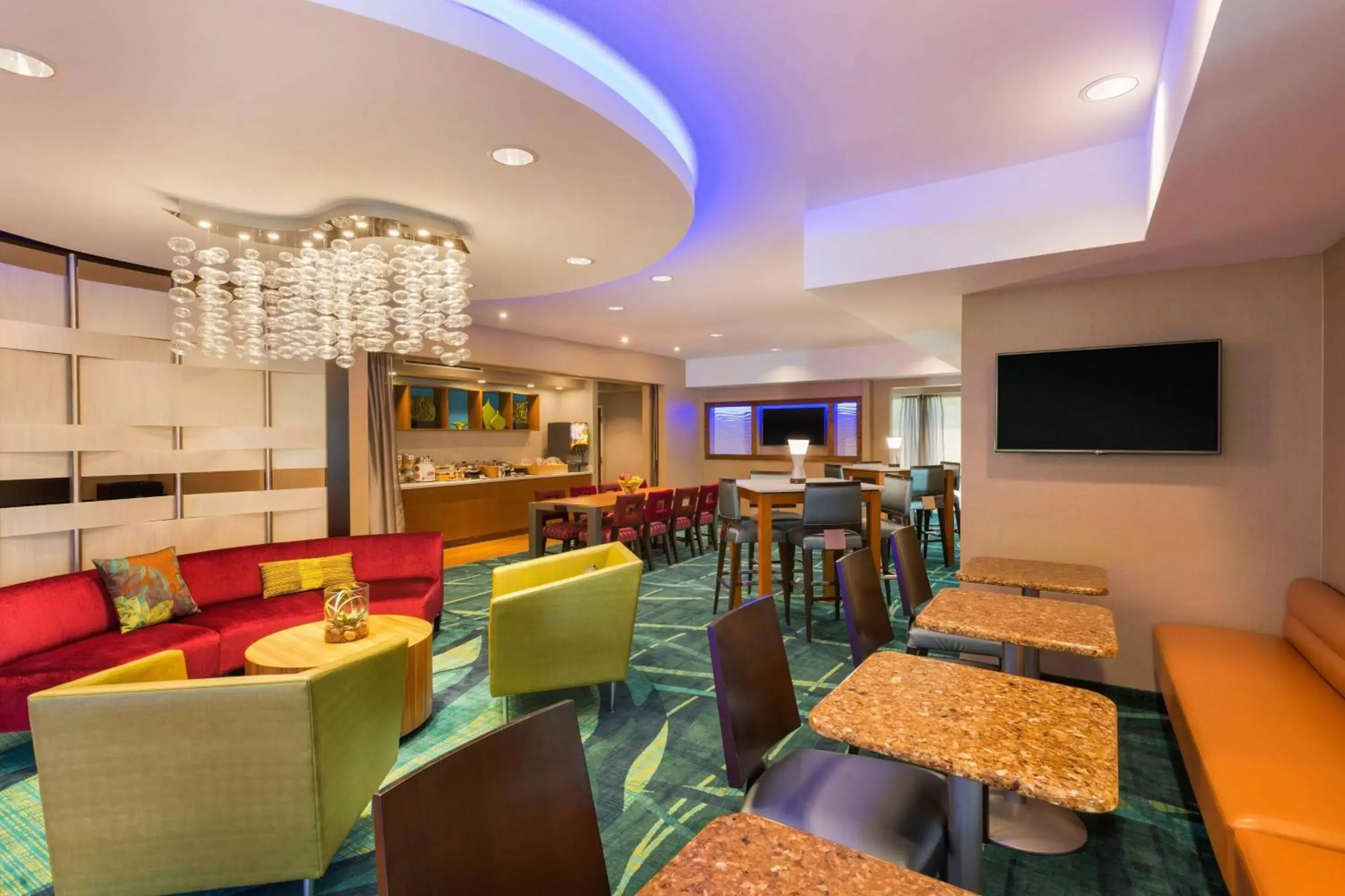 Lobby or reception, Restaurant/Places to Eat in SpringHill Suites by Marriott Little Rock