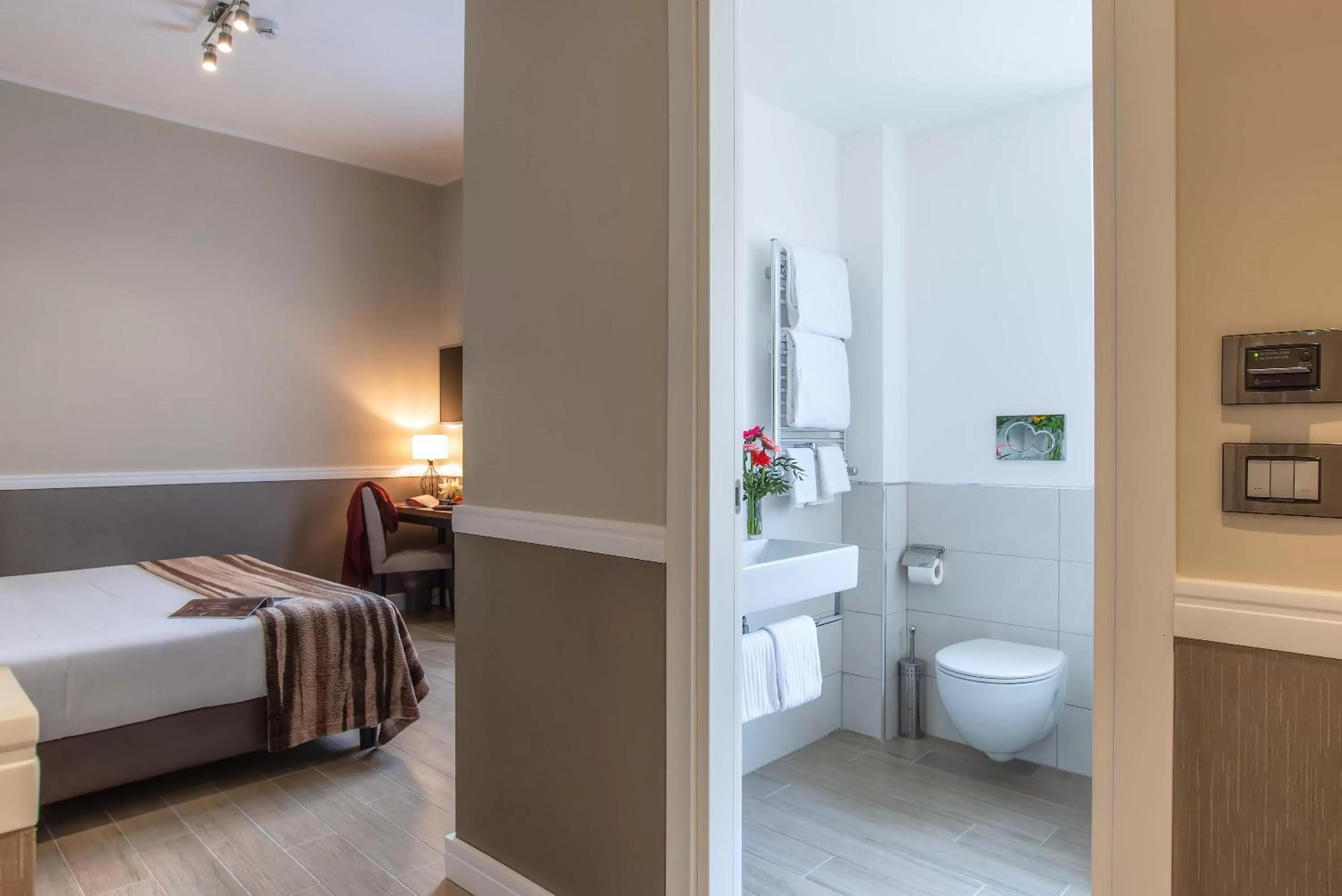 Toilet, Bed in Fragrance Hotel St. Peter