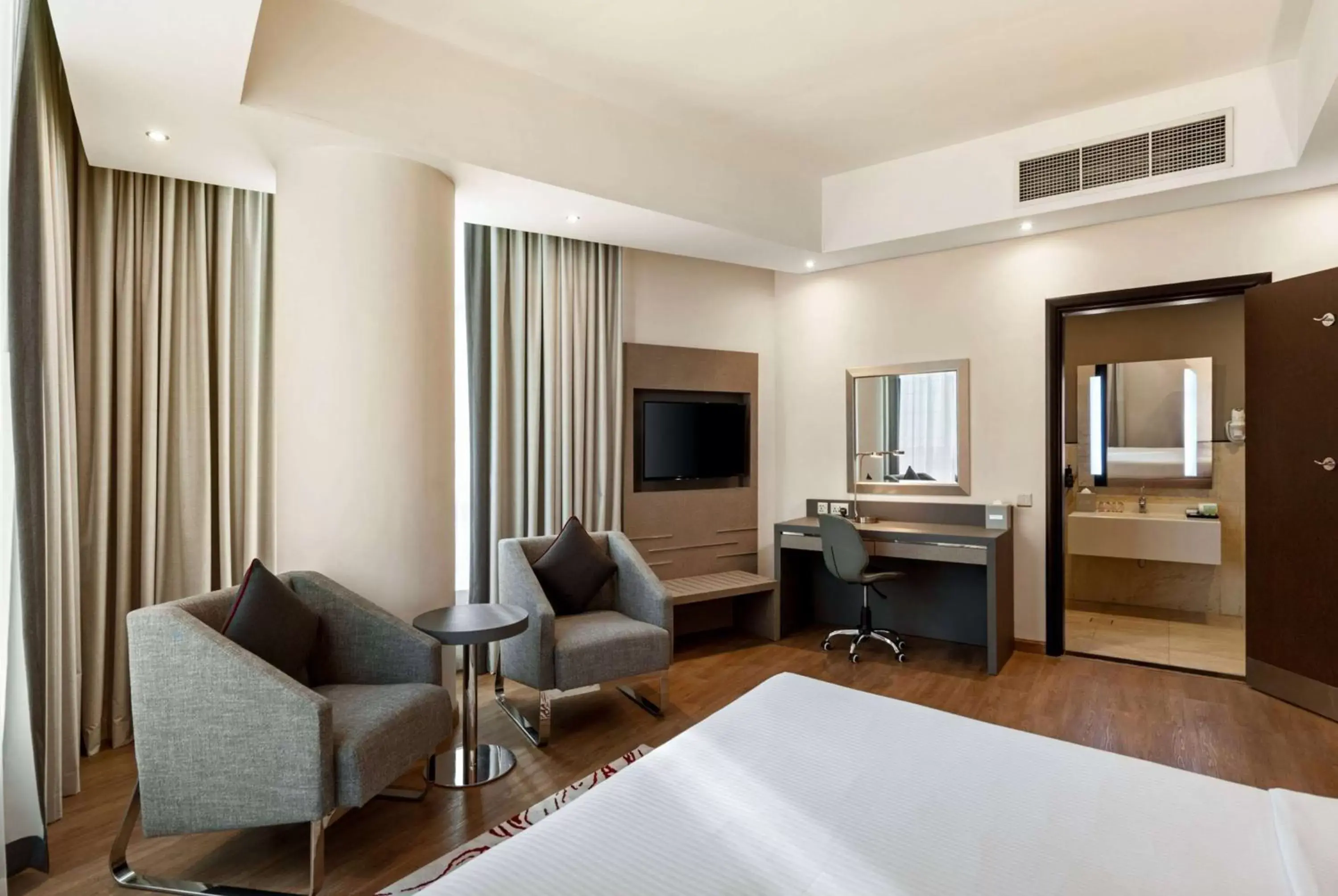1 King Bed, Mobility Accessible Room, Walk-In Shower, Non-Smoking in Ramada by Wyndham Dubai Barsha Heights 1 King Bed, Mobility Accessible Room, Walk-In Shower, Non-Smoking in Ramada by Wyndham Dubai Barsha Heights