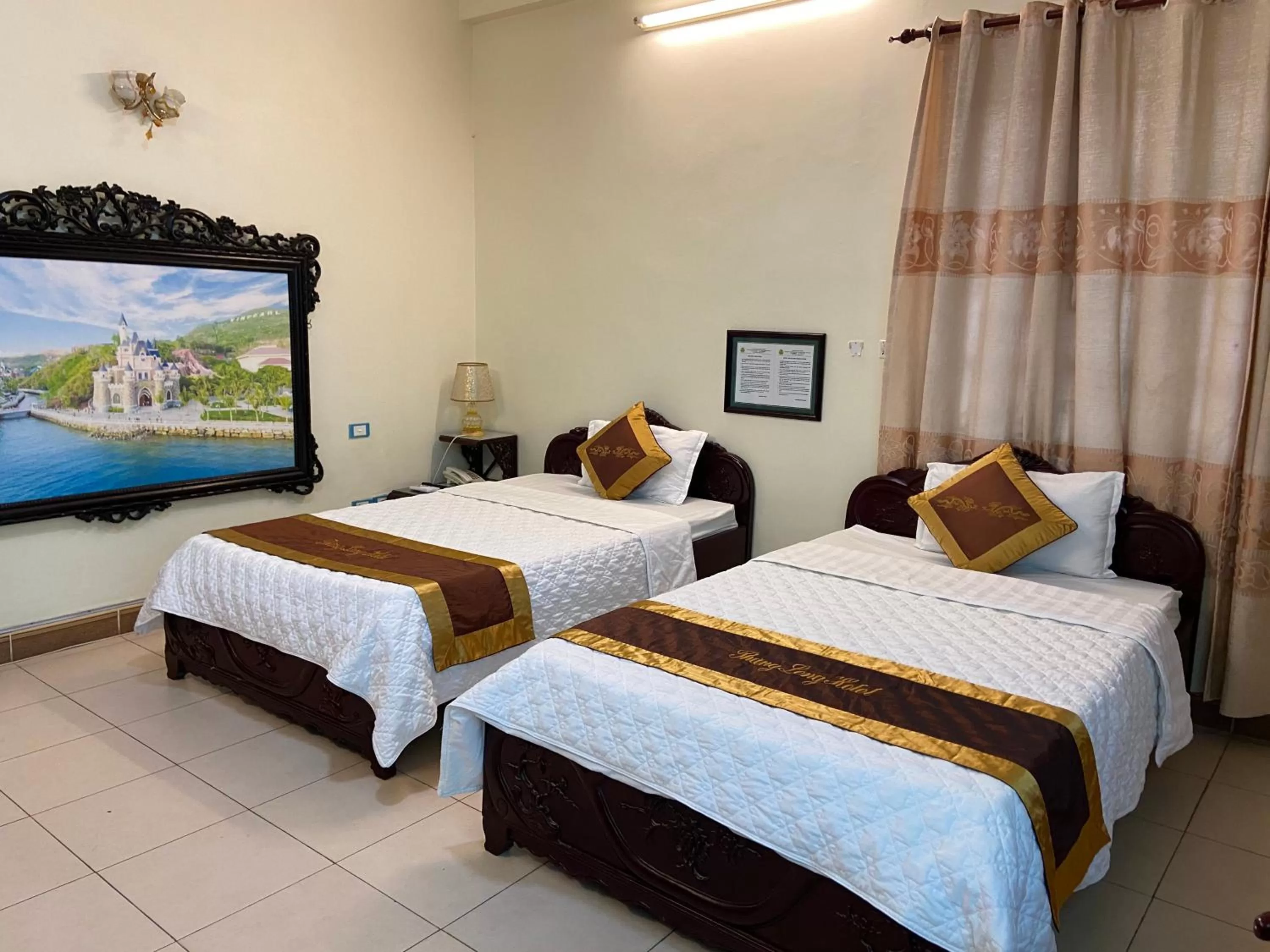 Bed in Thang Long Hotel