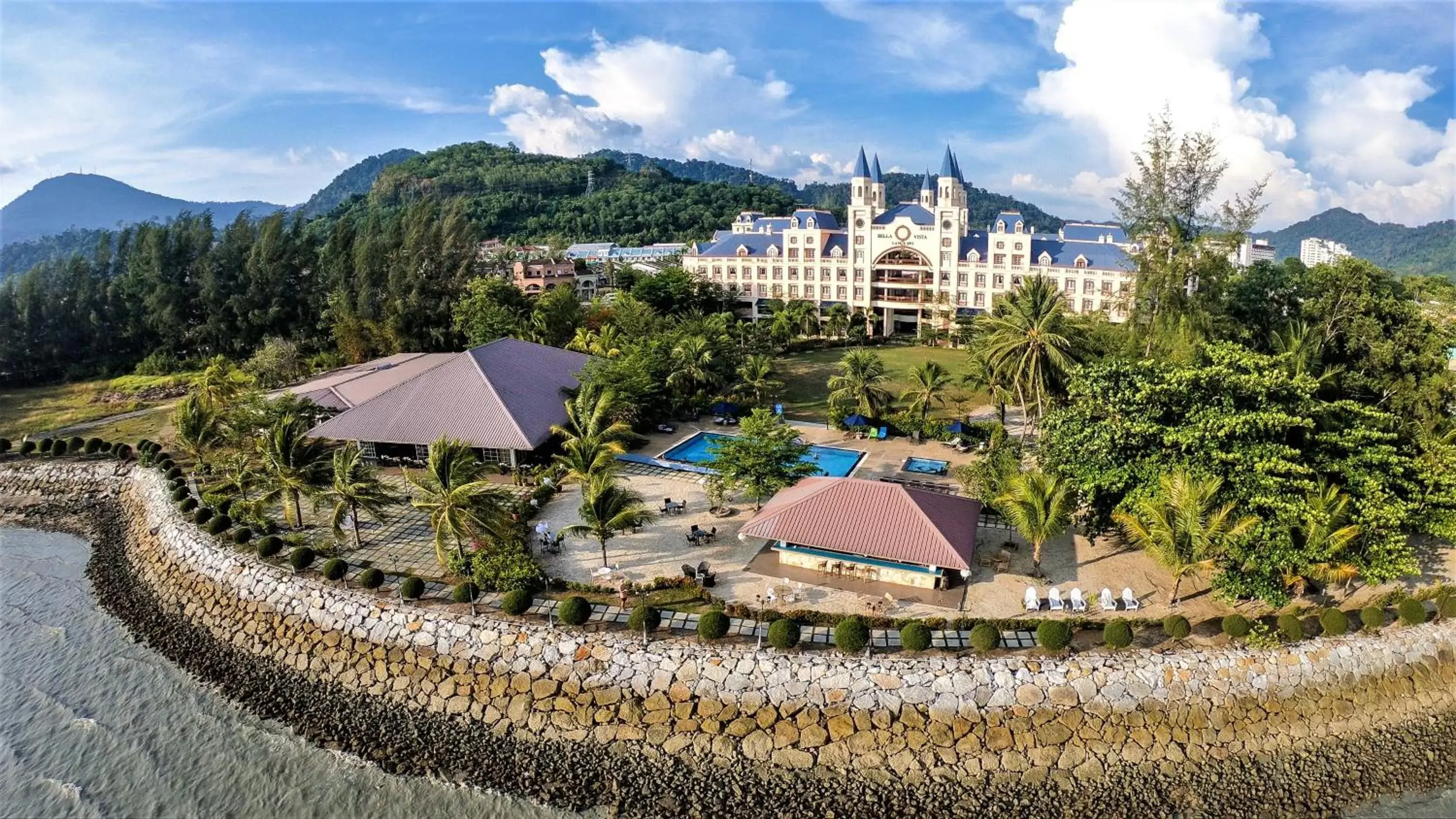 Property building, Bird's-eye View in Bella Vista Waterfront Resort, Kuah Langkawi
