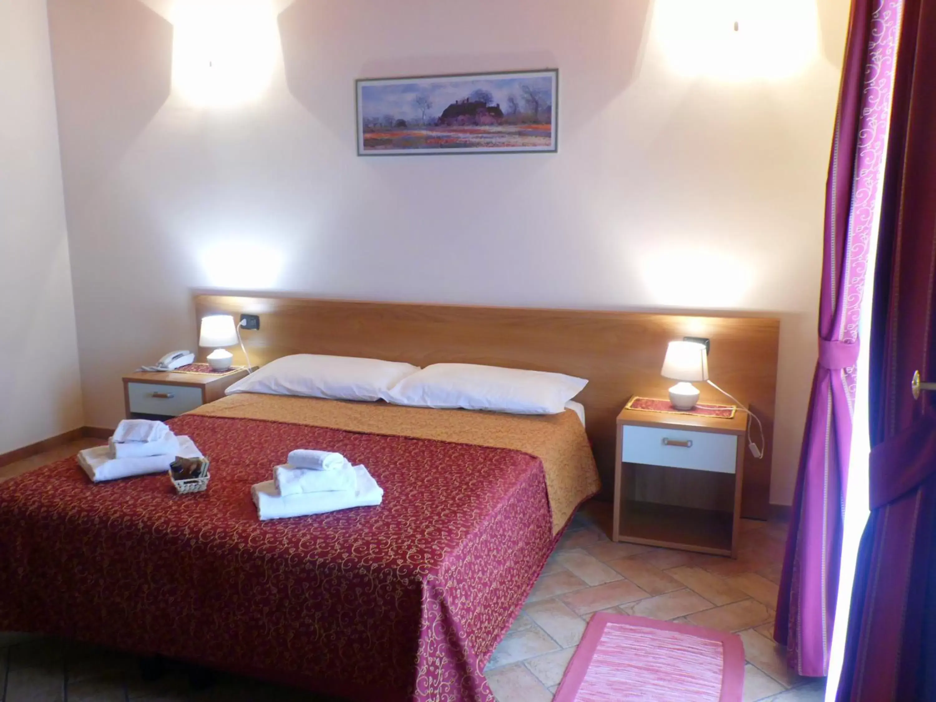 Bedroom, Bed in Hotel Agli Ulivi