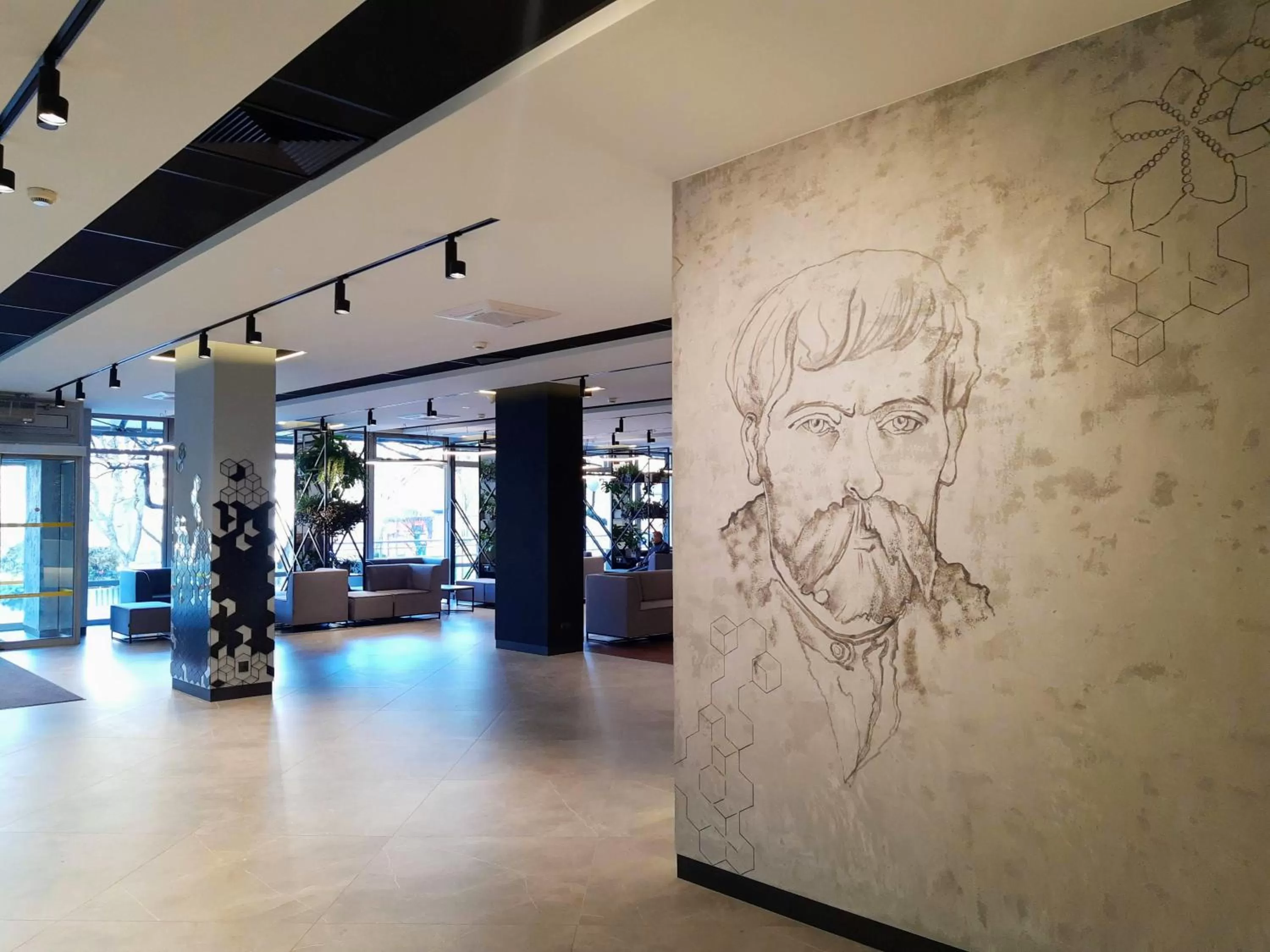 Lobby or reception in Hotel Wyspiański