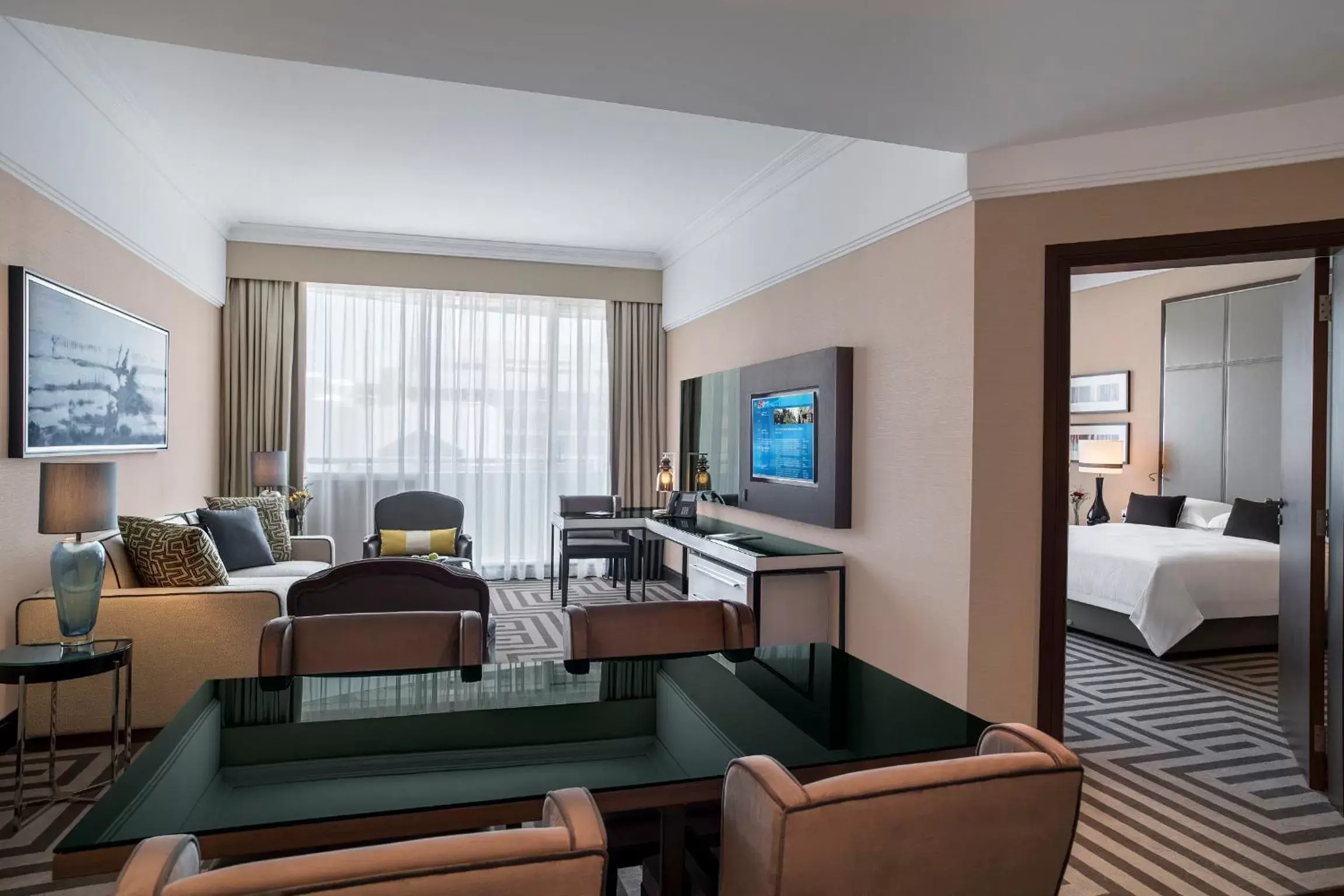 Living room, Seating Area in Al Maha Arjaan by Rotana