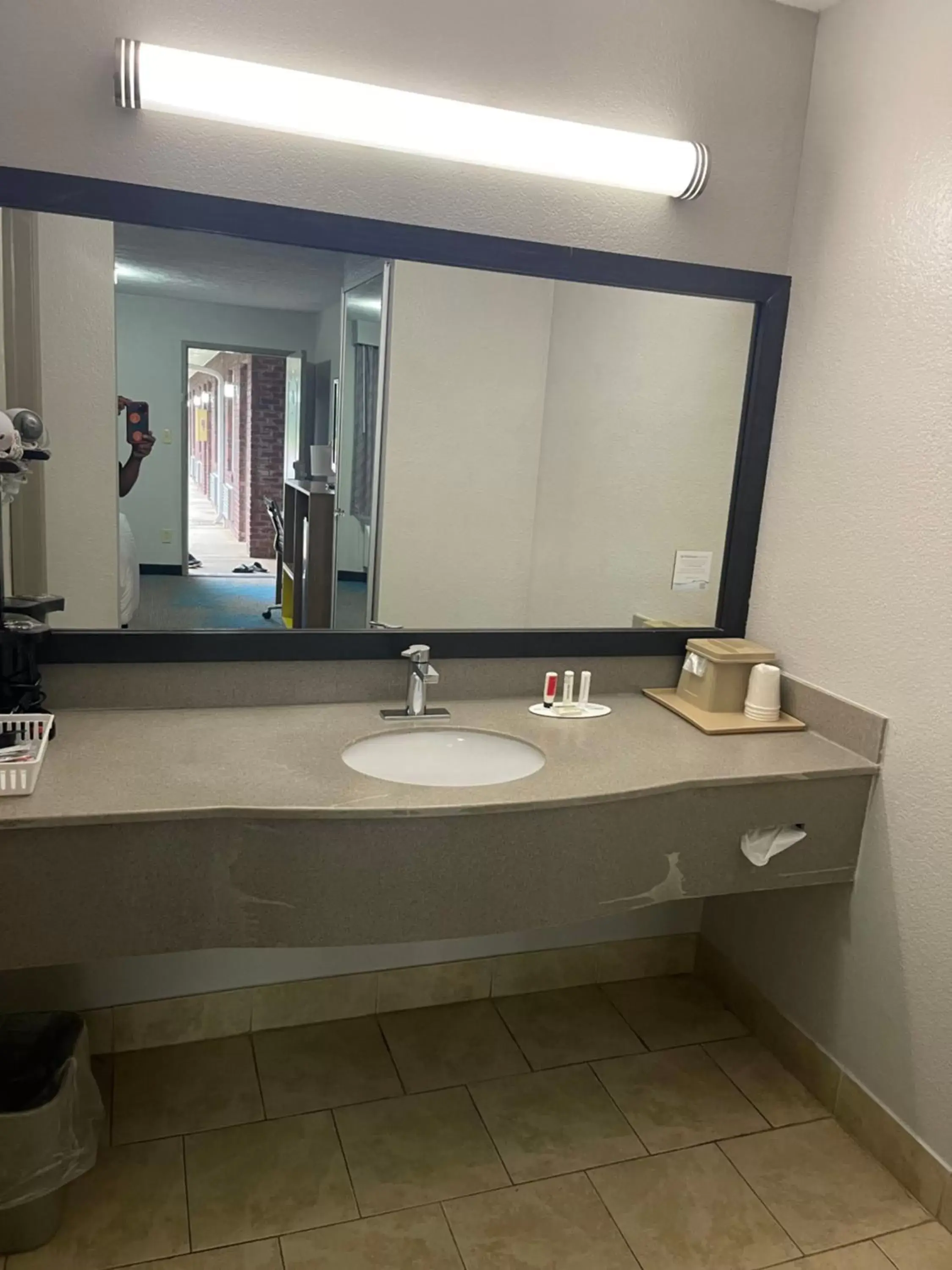 Bathroom in Days Inn by Wyndham Savannah