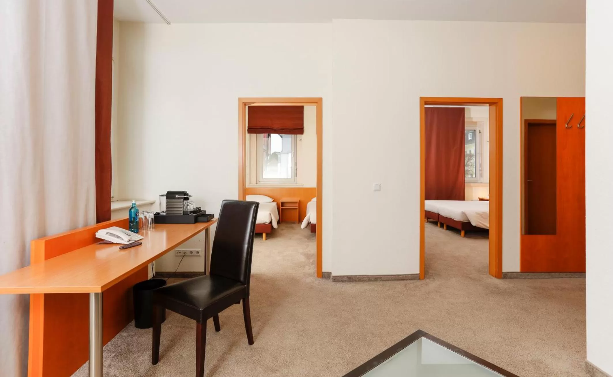 Photo of the whole room, Bed in Hotel am Rhein