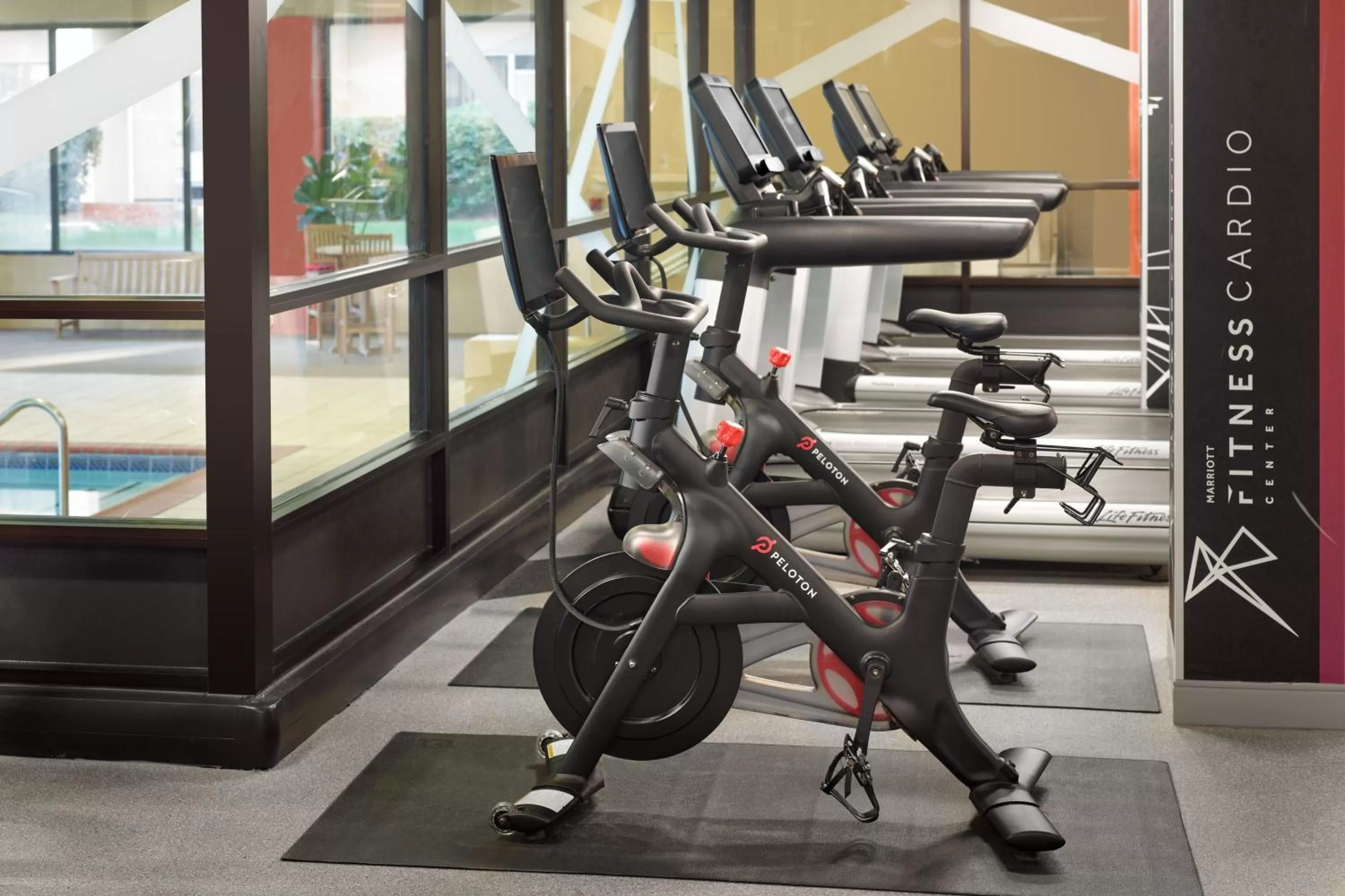 Fitness centre/facilities in Atlanta Airport Marriott