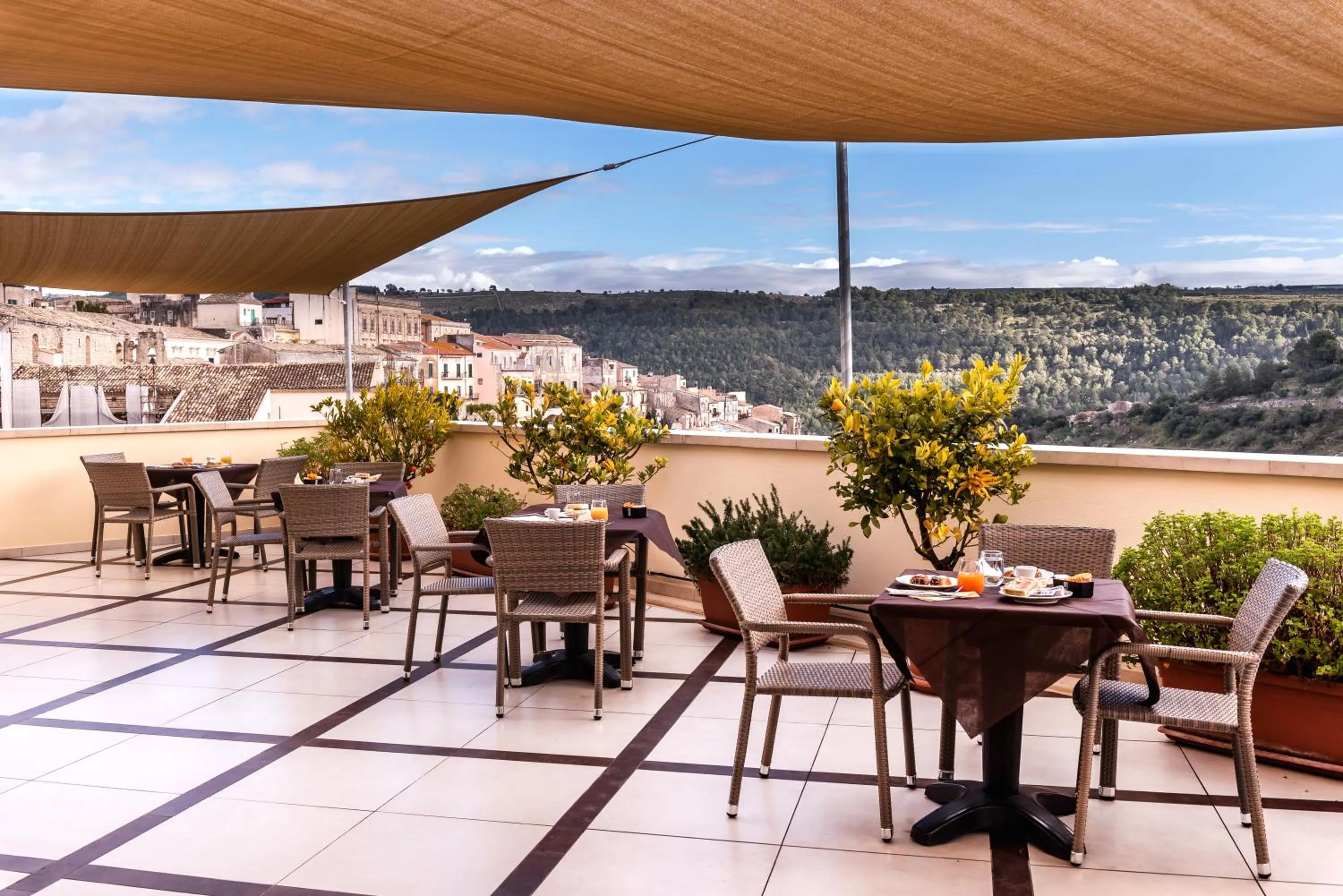Balcony/Terrace in San Giorgio Palace Hotel Ragusa Ibla