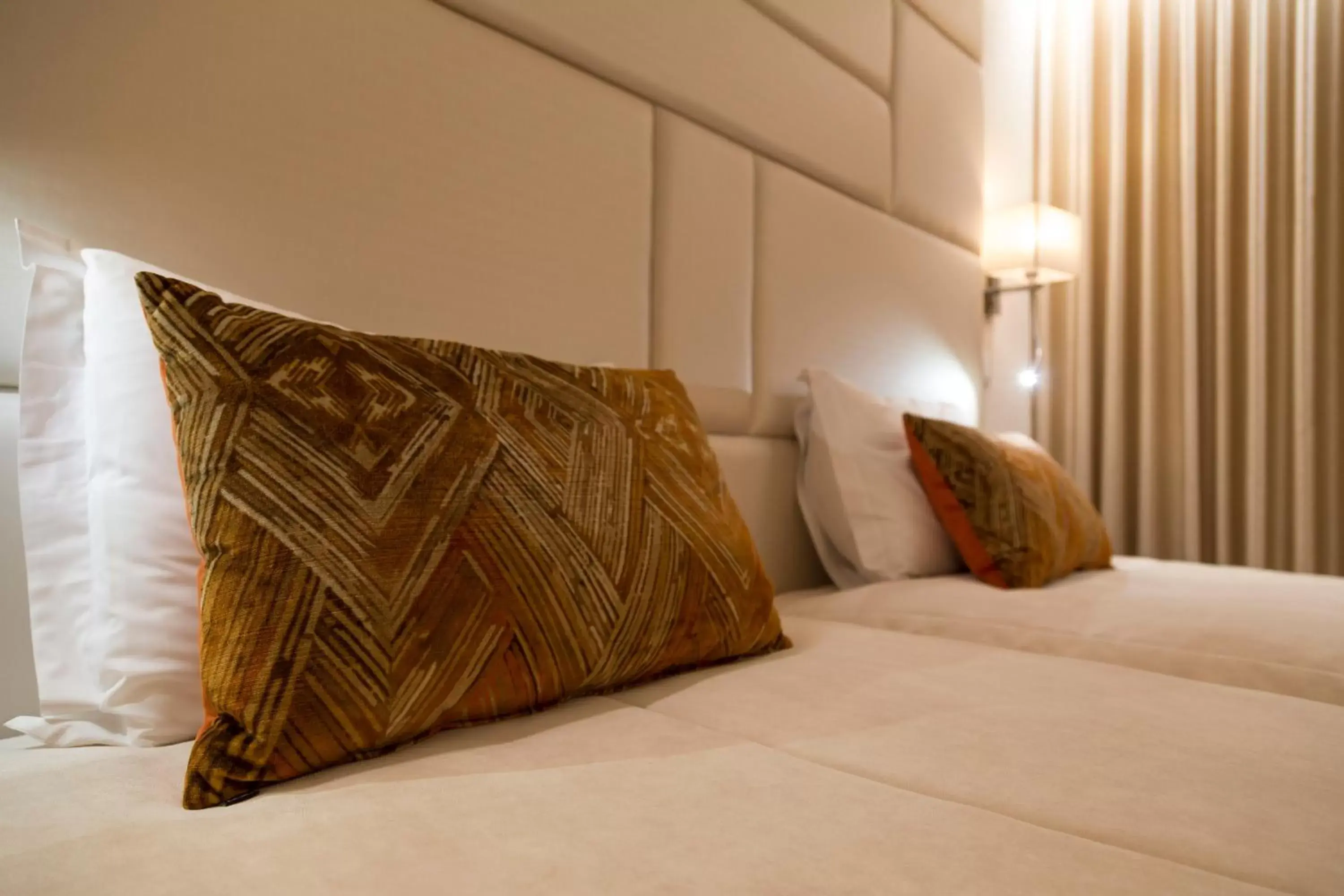 Decorative detail, Bed in Josefa D`Obidos Hotel