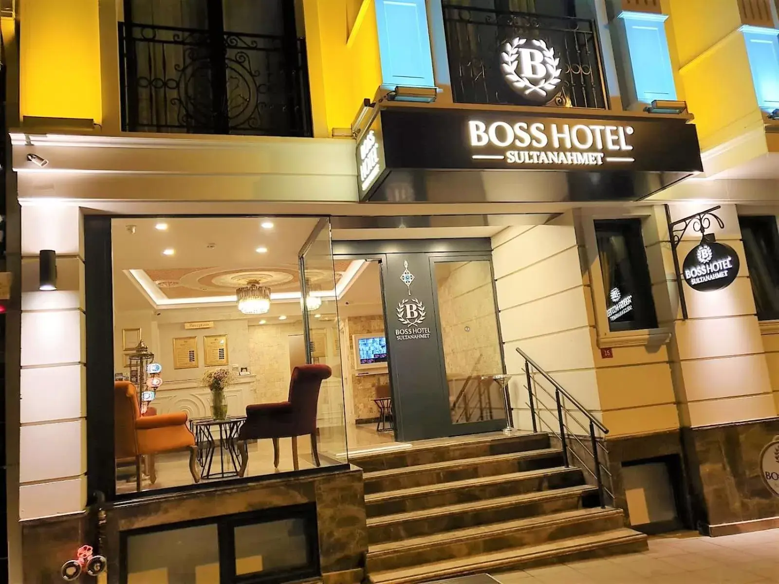 Facade/entrance in Boss Hotel Sultanahmet