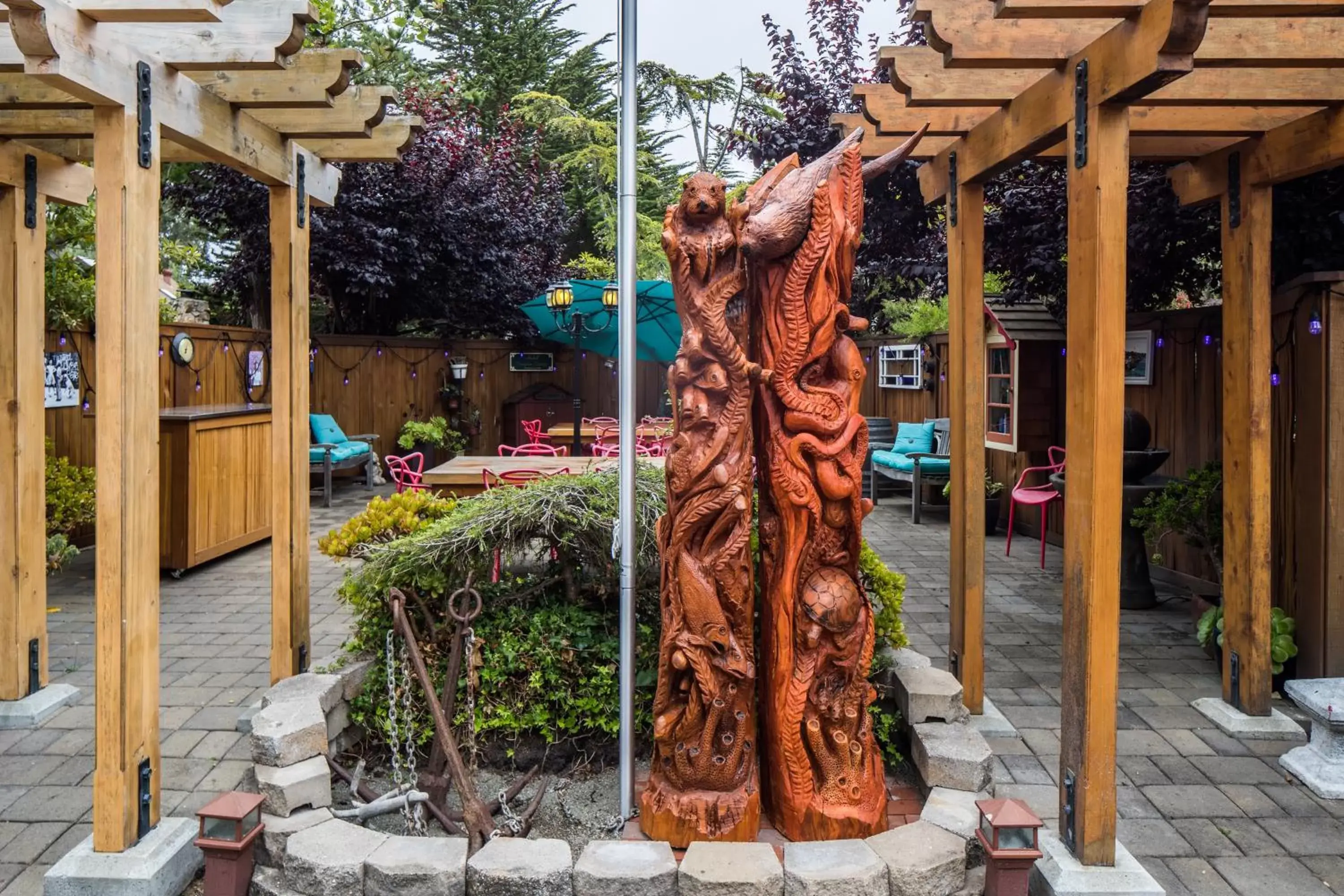 Patio in Andril Fireplace Cottages