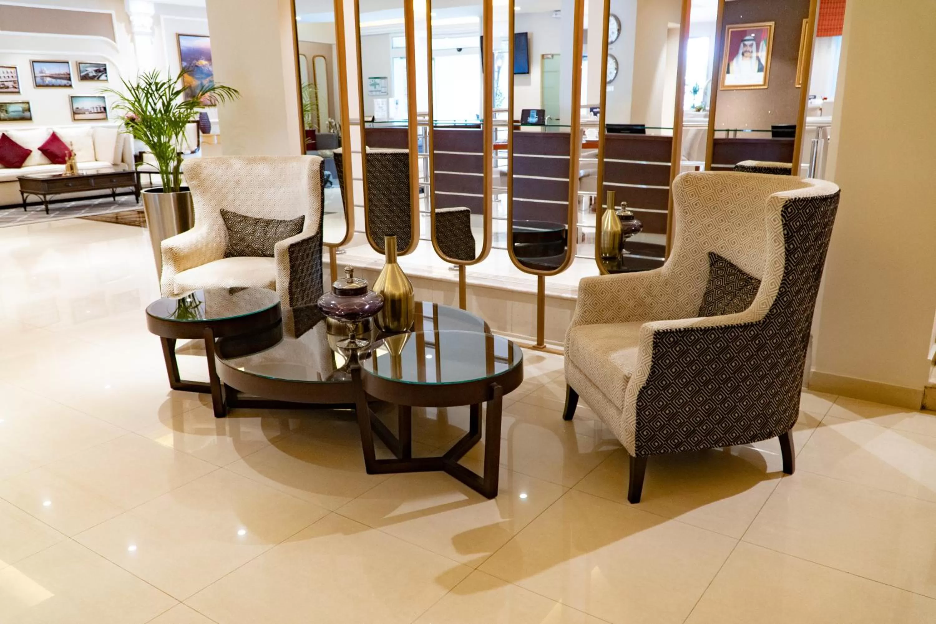 Seating area in Al Ain Palace Hotel Abu Dhabi