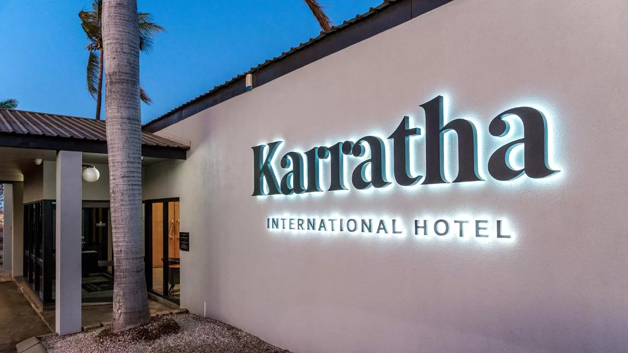 Facade/entrance, Property Logo/Sign in Karratha International Hotel