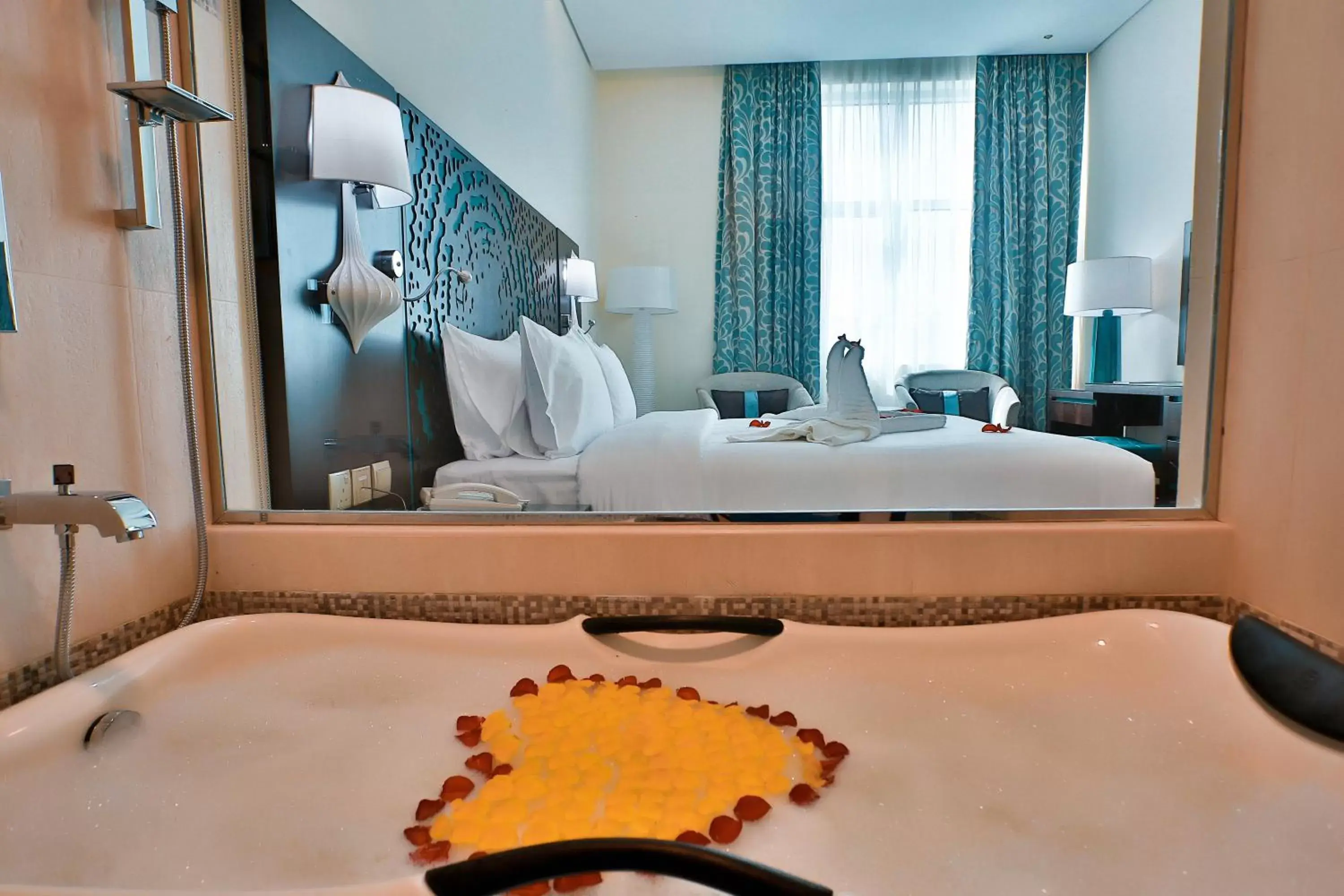 Bedroom, Bathroom in Signature Hotel Al Barsha