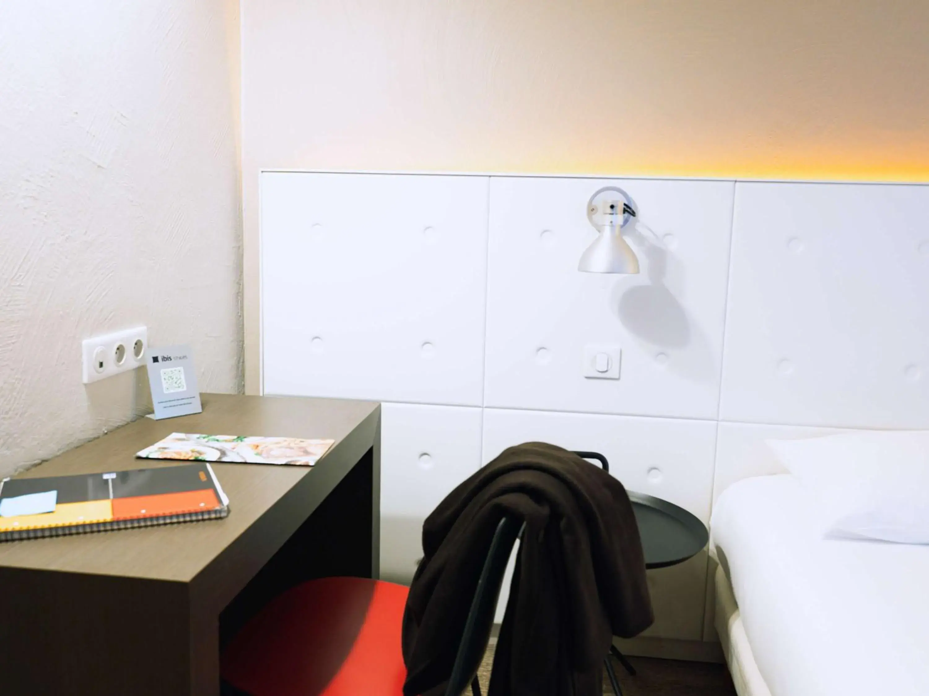 Bedroom, Bathroom in ibis Styles Lyon Sud Vienne