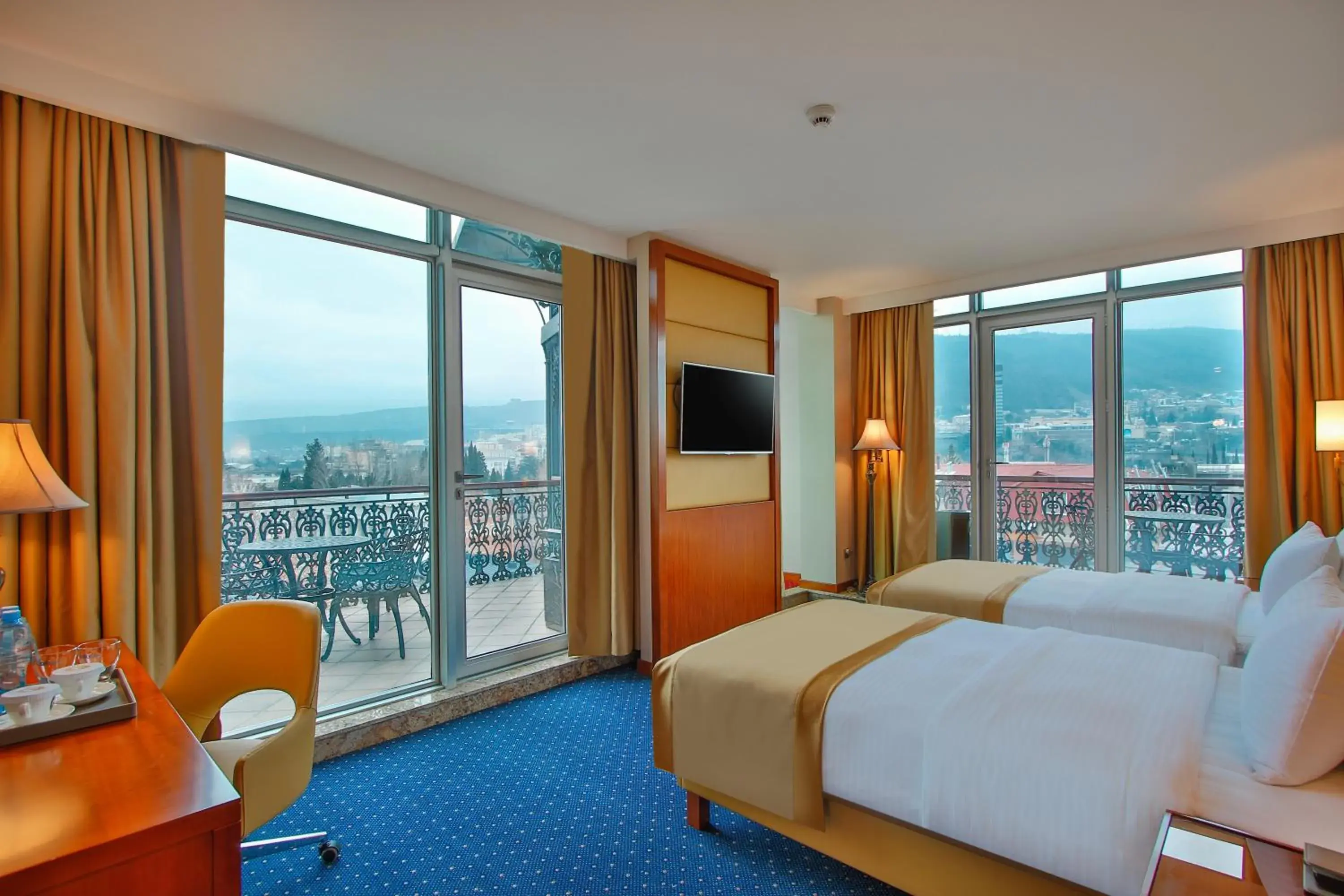 Photo of the whole room, View in New Tiflis Hotel