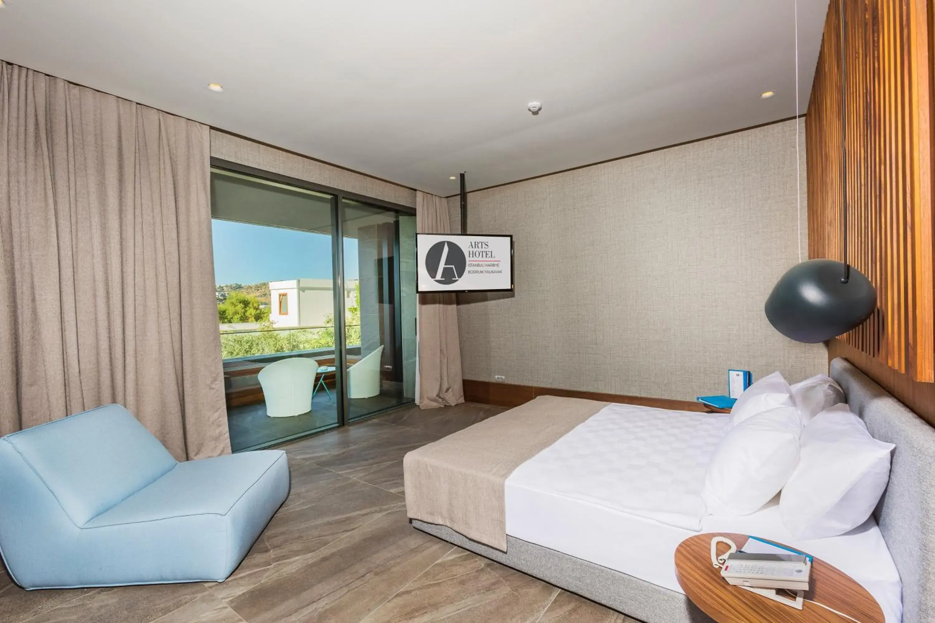 Bed in ARTS HOTEL BODRUM YALIKAVAK