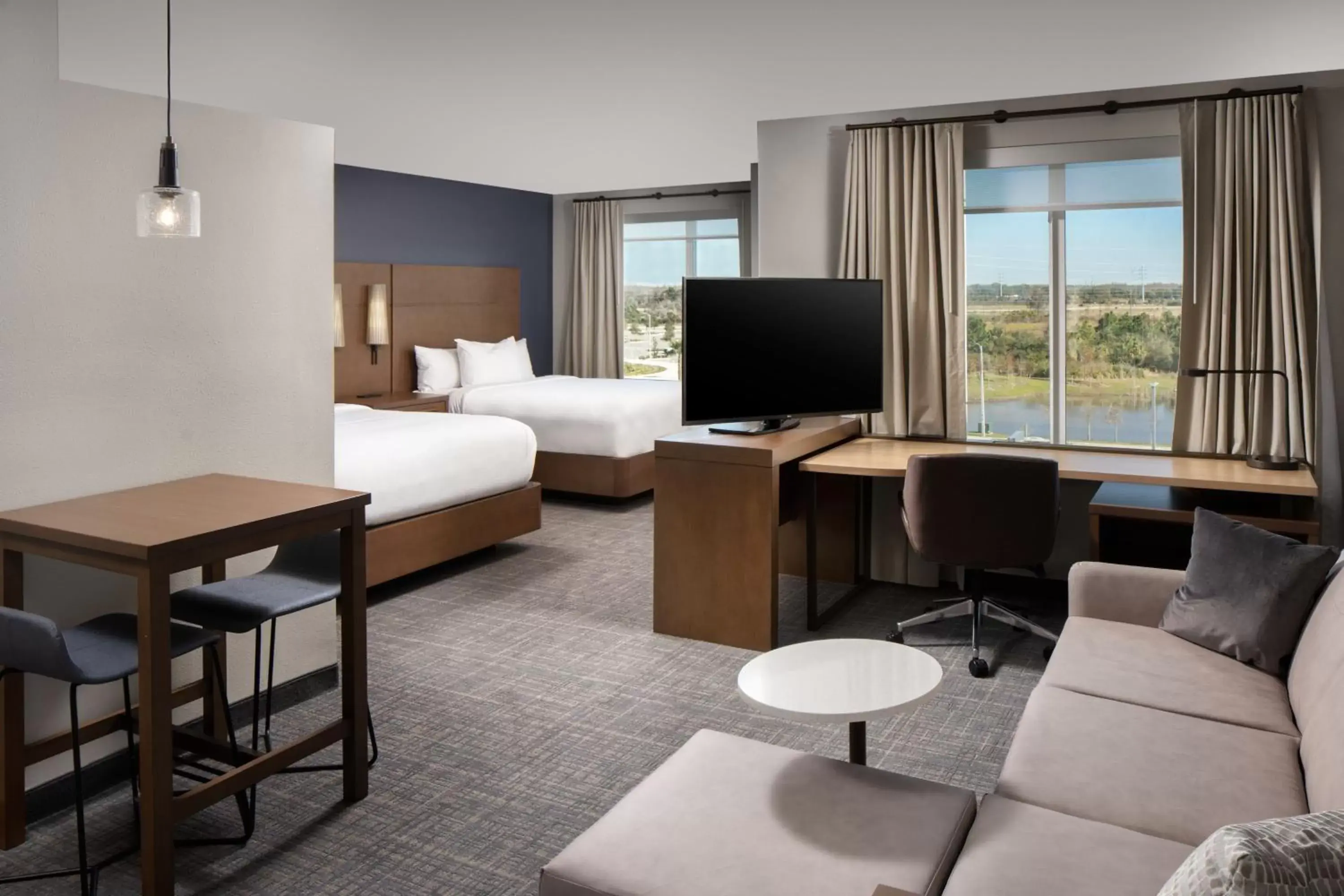 Living room, Seating Area in Residence Inn by Marriott Tampa Wesley Chapel