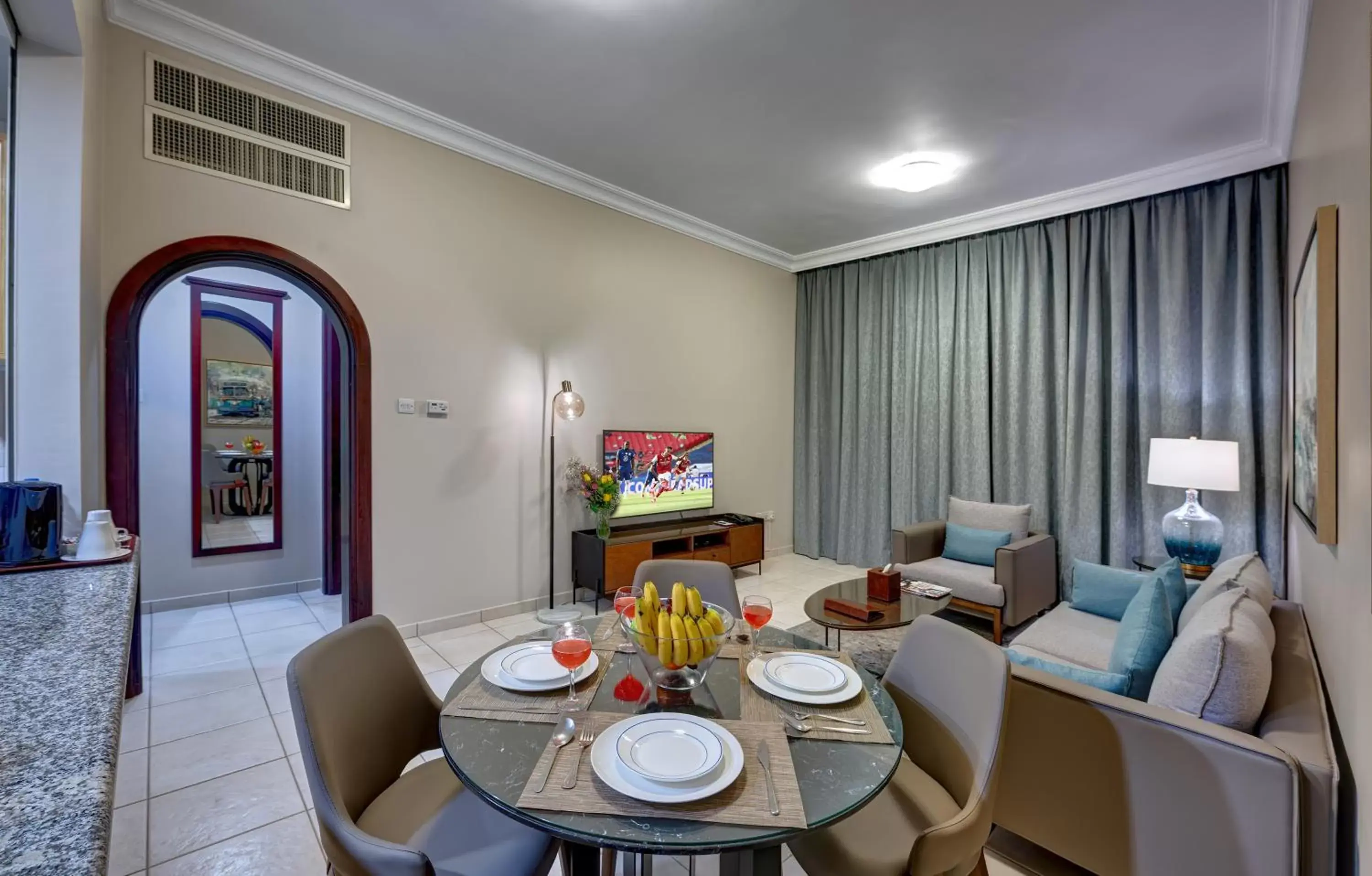 TV and multimedia, Dining Area in Al Nakheel Hotel Apartments Abu Dhabi