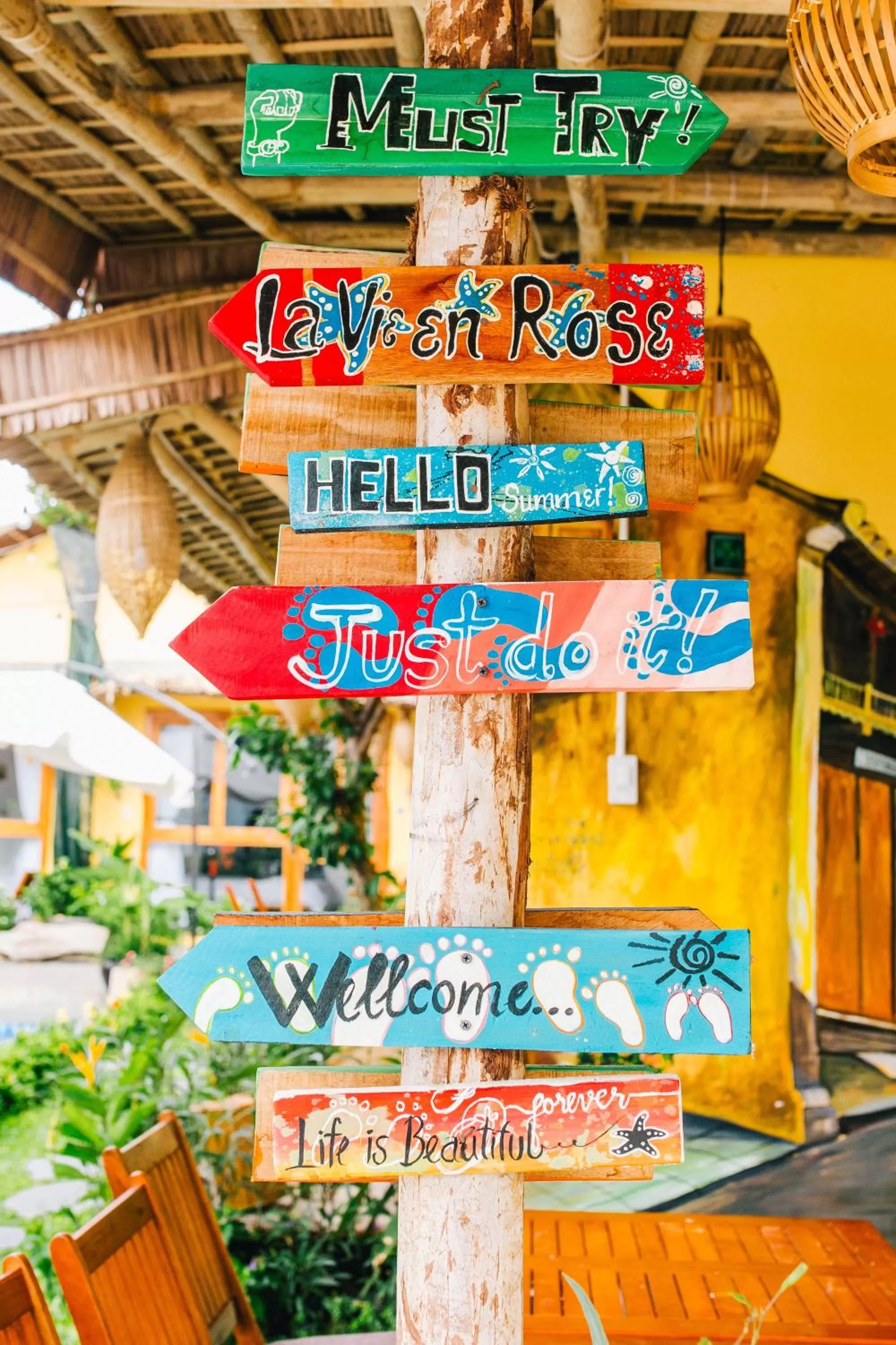 Decorative detail in La Belle An Bang Seaside Hideaway