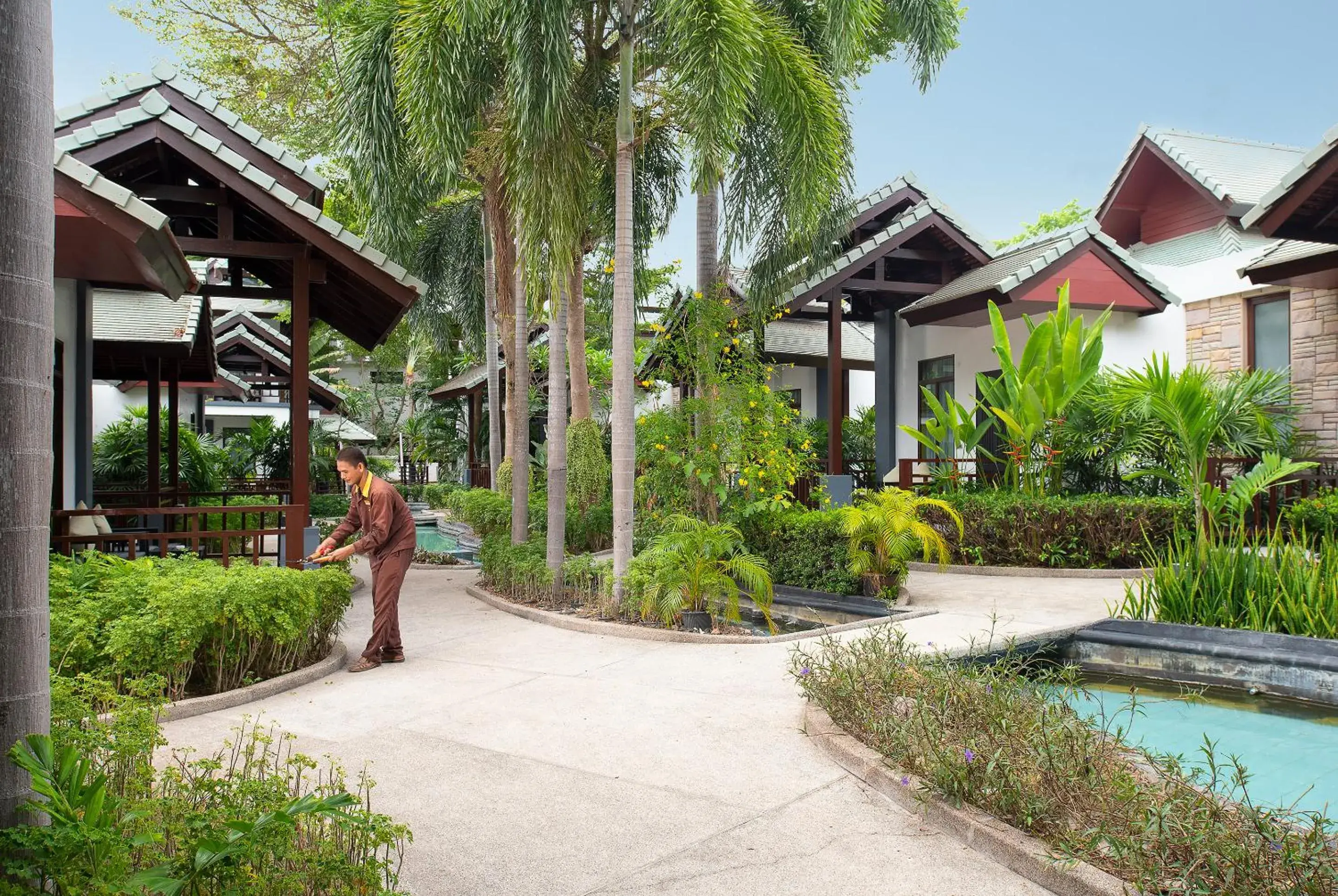 Garden, Property Building in The Zign Hotel Premium Villa