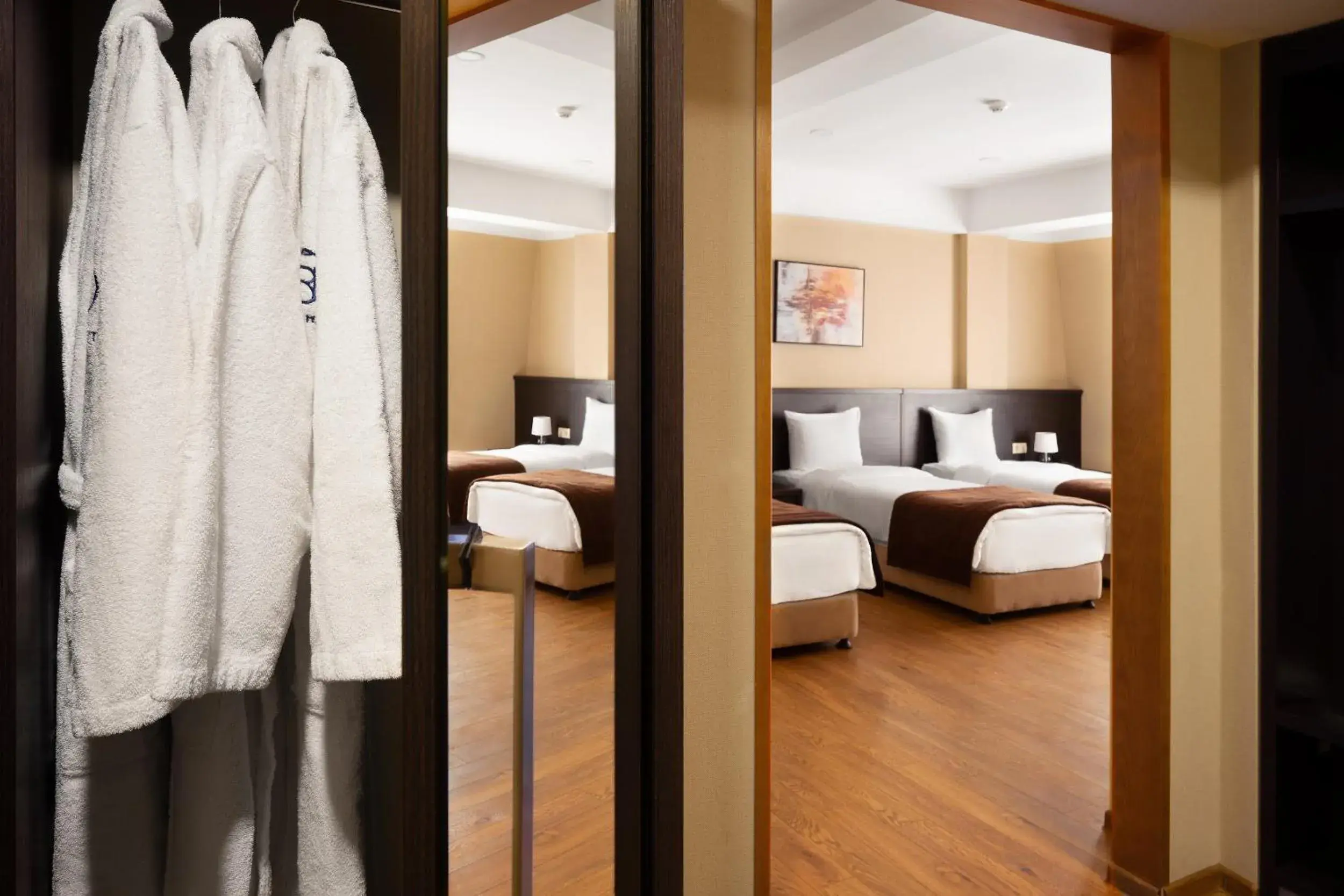 Bathroom, Bed in Sephia Hotel