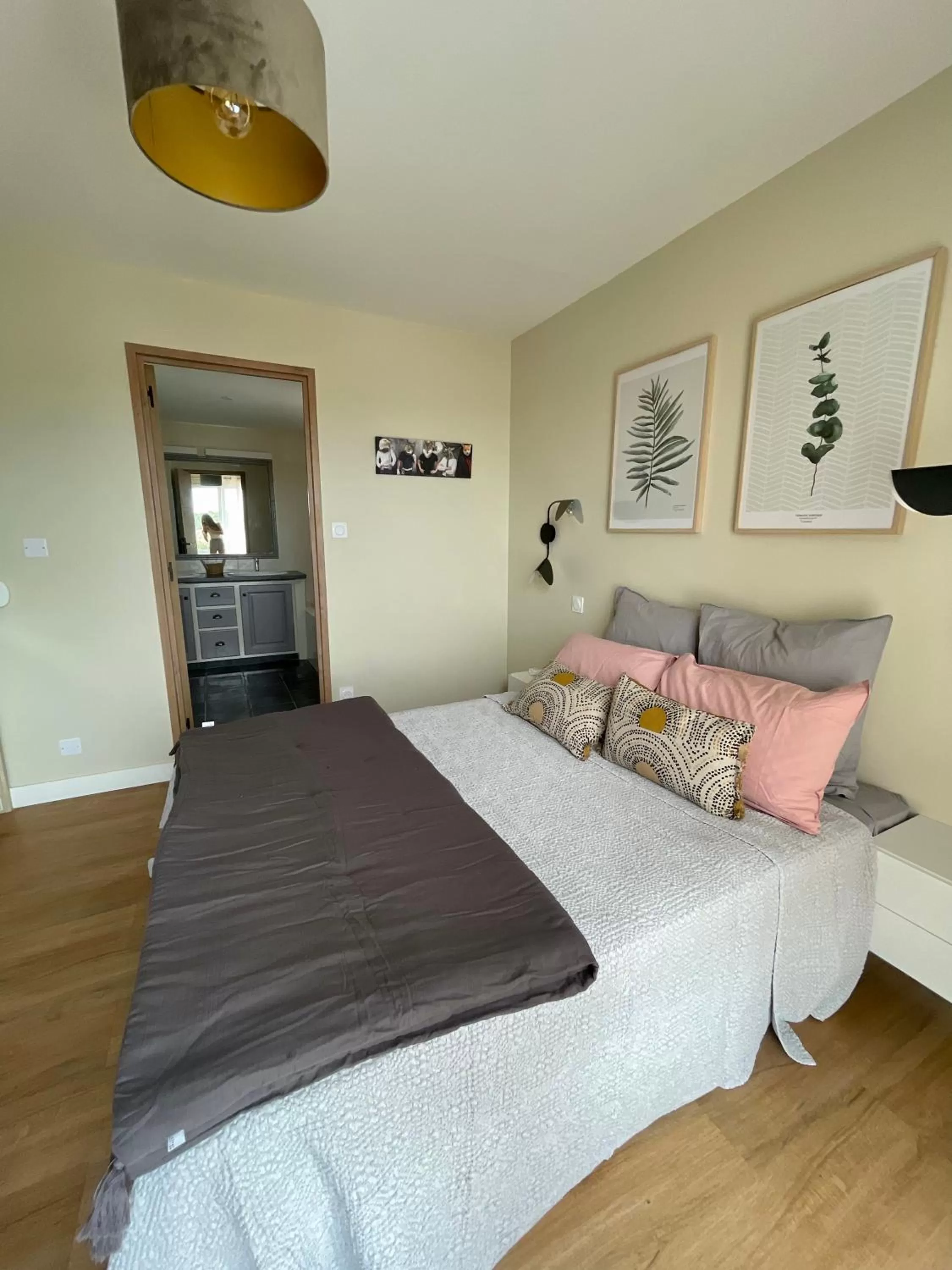 Bed in Chambre d'hôtes avec Jacuzzi Ventoux Cocoon