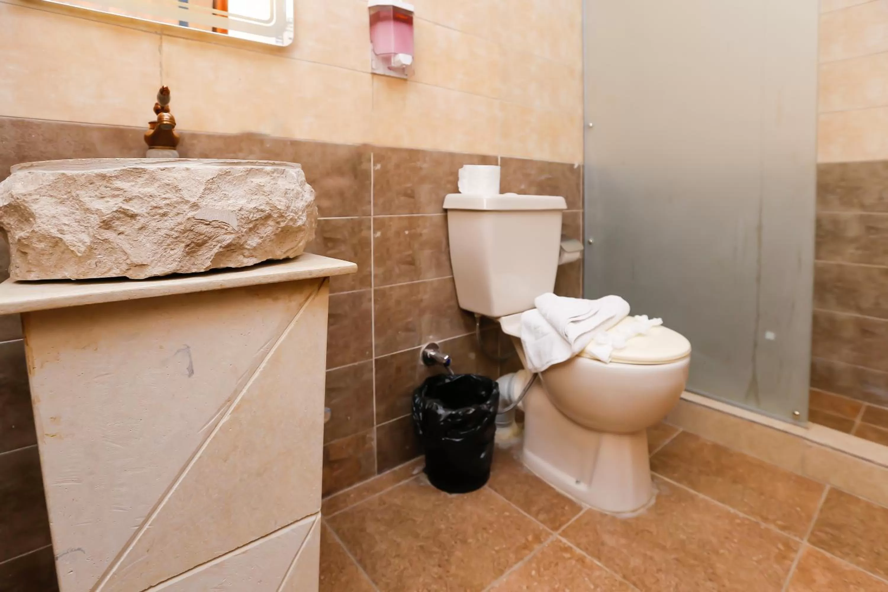 Bathroom in King Cheops Inn - Pyramid View