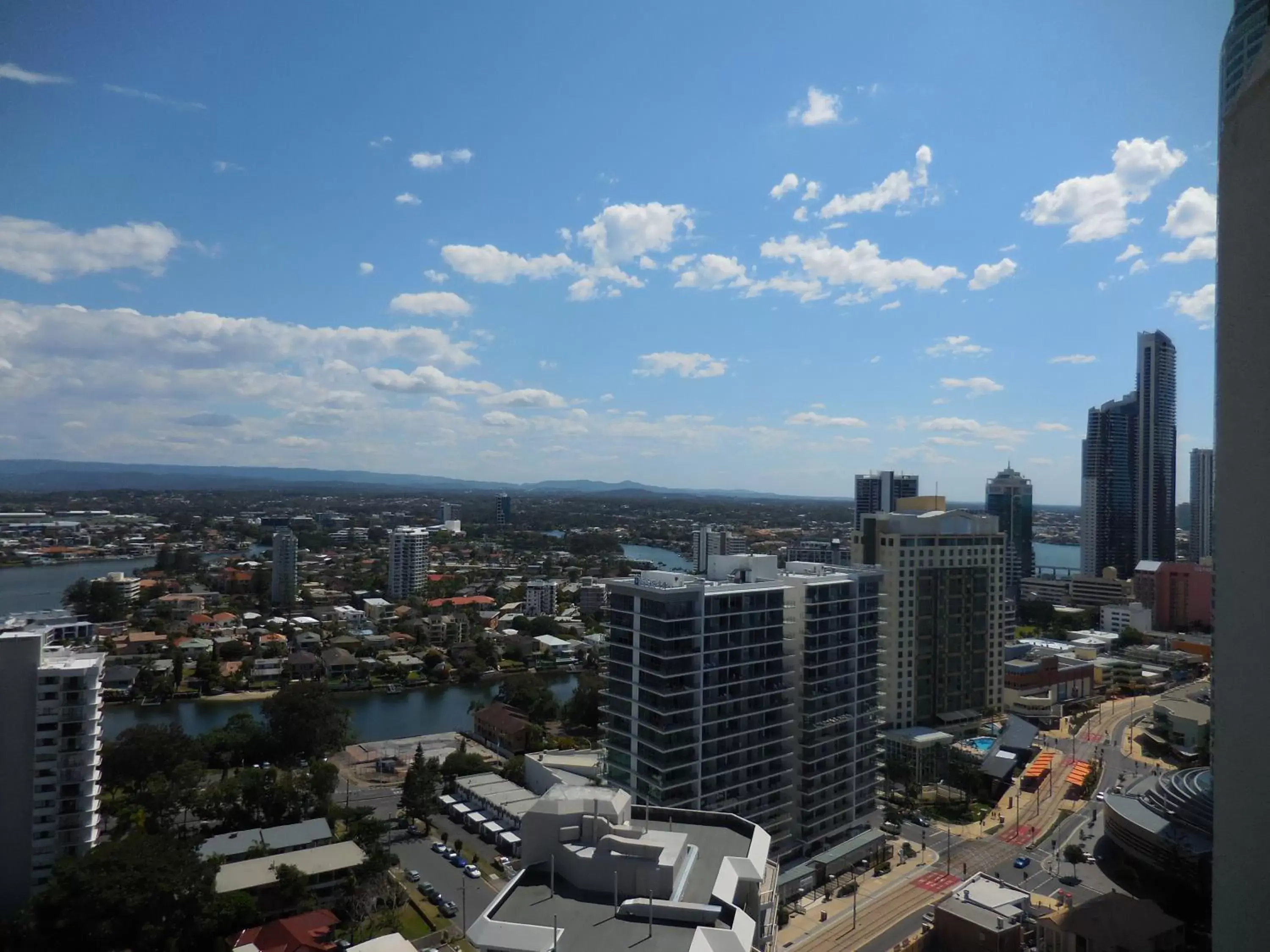 Day, Bird's-eye View in Surfers Century Oceanside Apartments