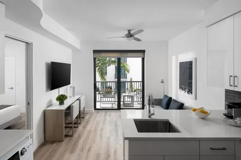 Living room, TV/Entertainment Center in AKA West Palm