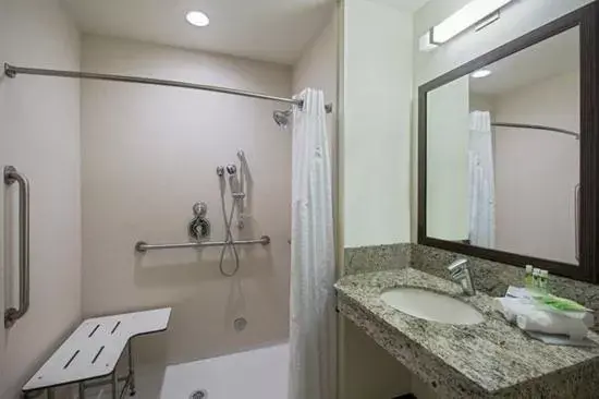 King Room with Wheelchair Accessible Roll In Shower in Holiday Inn Express Hotel & Suites Torrington, an IHG Hotel King Room with Wheelchair Accessible Roll In Shower in Holiday Inn Express Hotel & Suites Torrington, an IHG Hotel