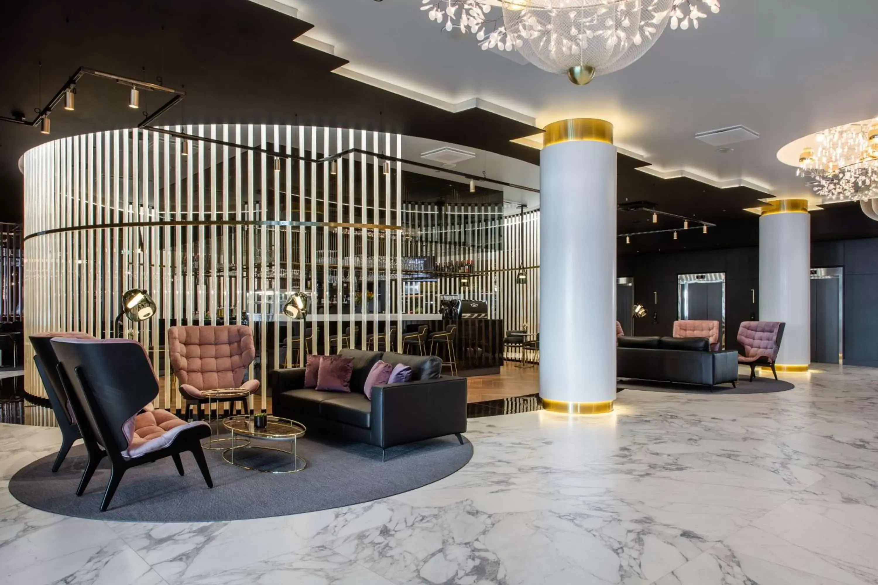 Lounge or bar, Lobby/Reception in Radisson Collection Hotel, Tallinn