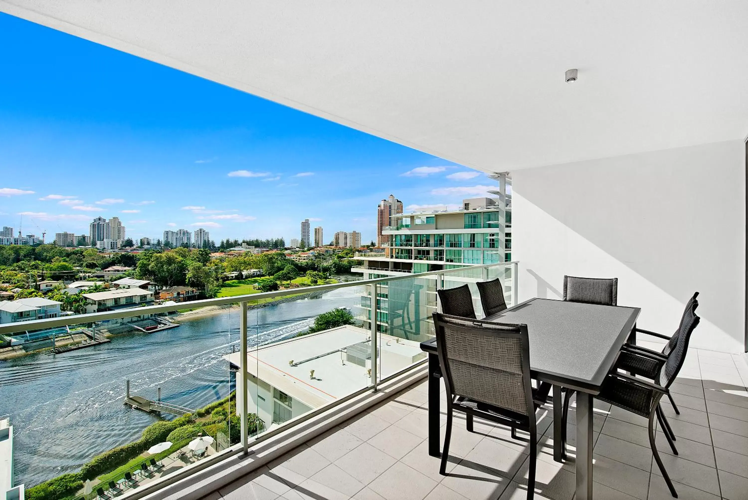 Balcony/Terrace, Pool View in ULTIQA Freshwater Point Resort