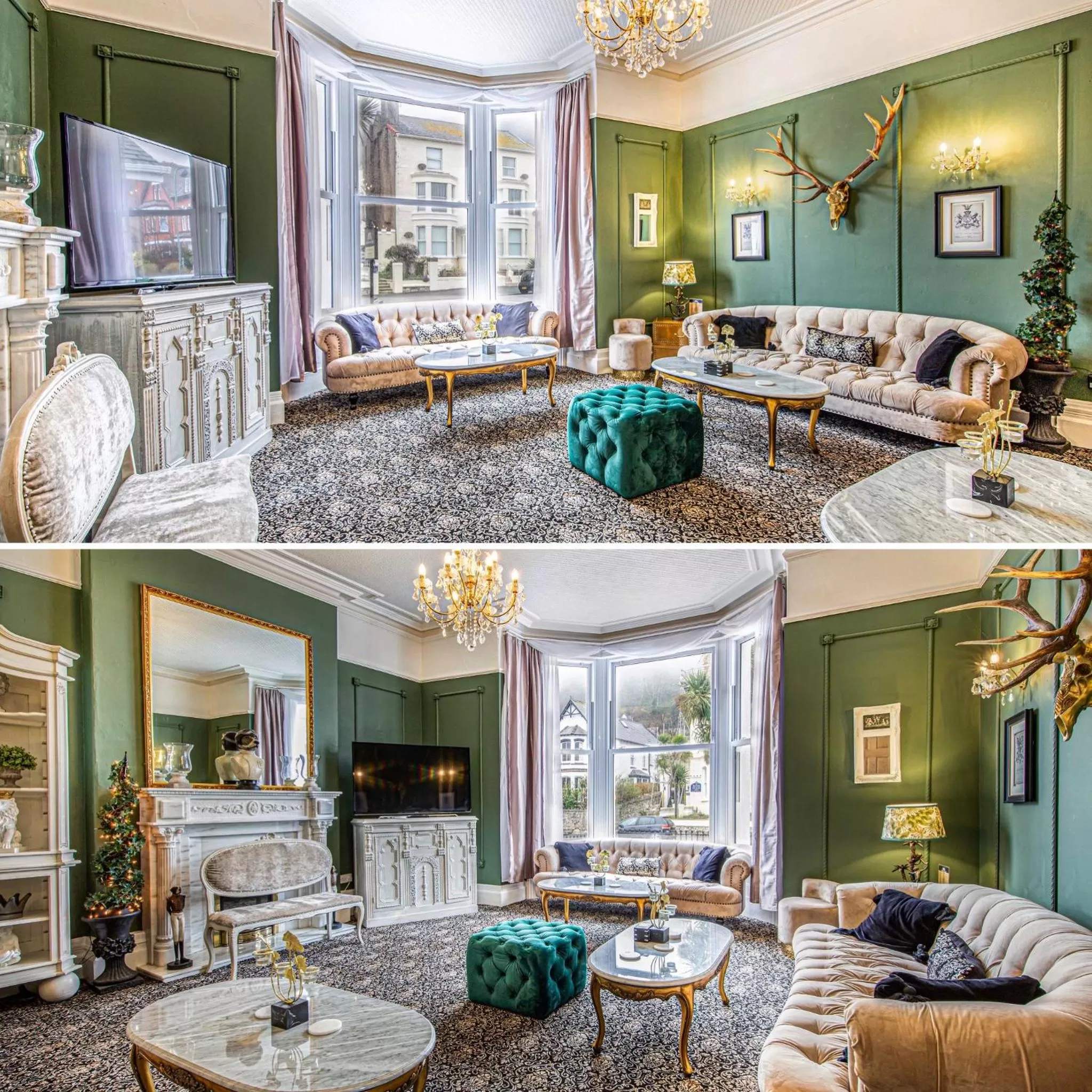 Living room in Lansdowne House with Private Car Park