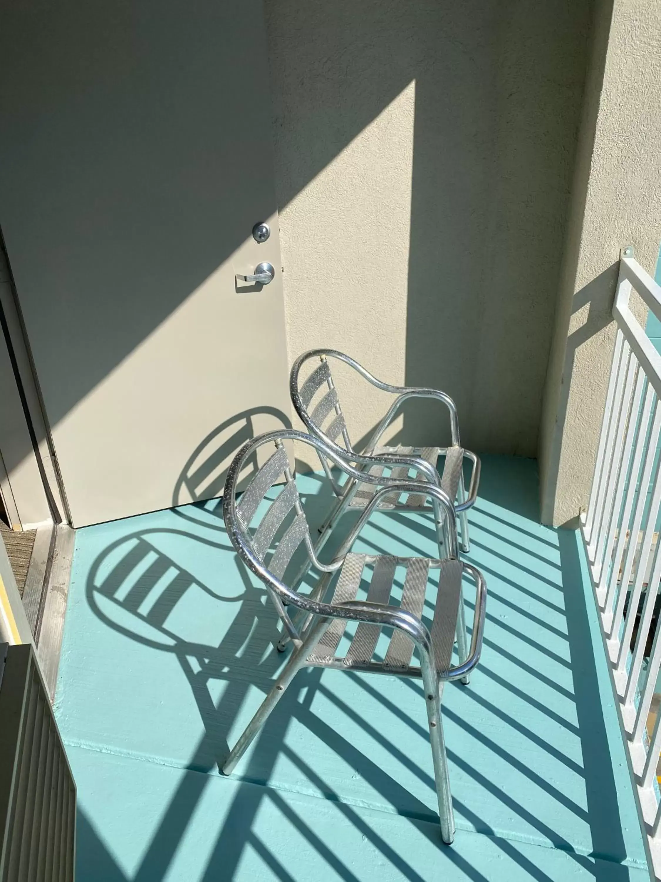 Balcony/Terrace in Holiday Inn Express Hotel Galveston West-Seawall, an IHG Hotel