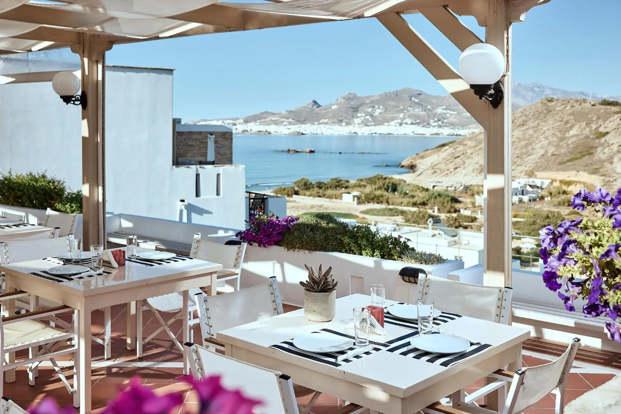 Patio, Restaurant/Places to Eat in Naxos Magic Village