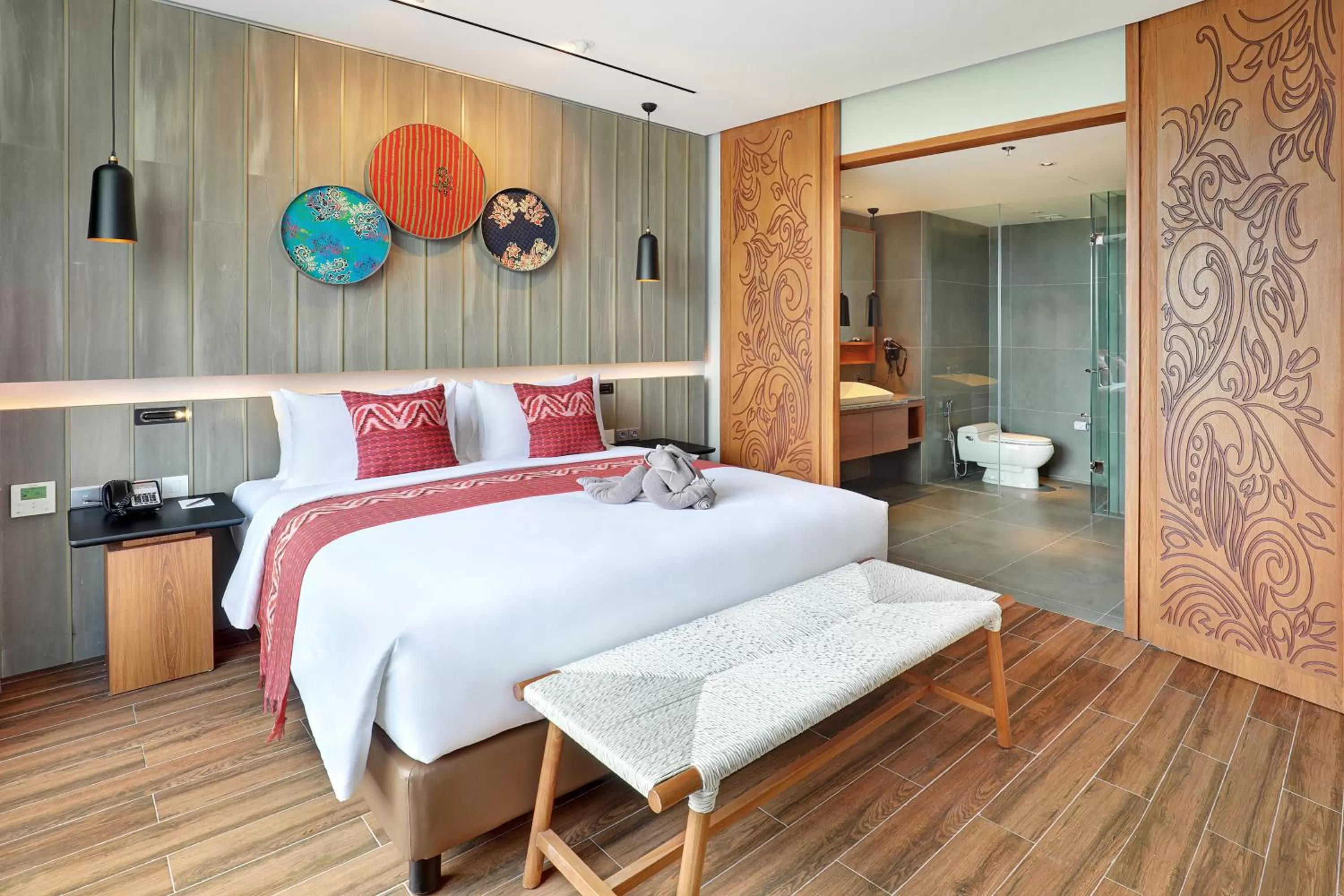 Toilet, Bed in Kokoon Hotel Banyuwangi