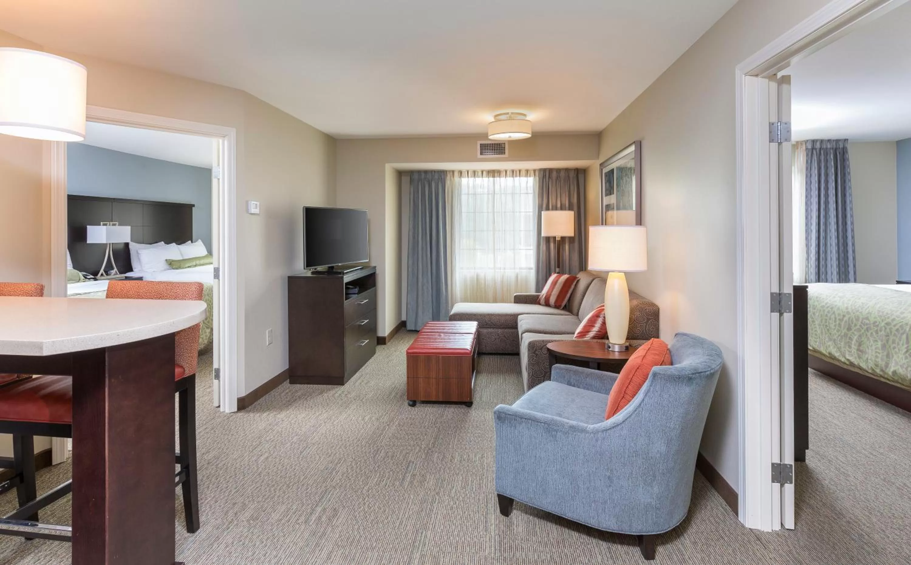 Two-Bedroom Suite with Two Bathrooms and Mobility Accessible Tub - Non-Smoking in Staybridge Suites Canton, an IHG Hotel