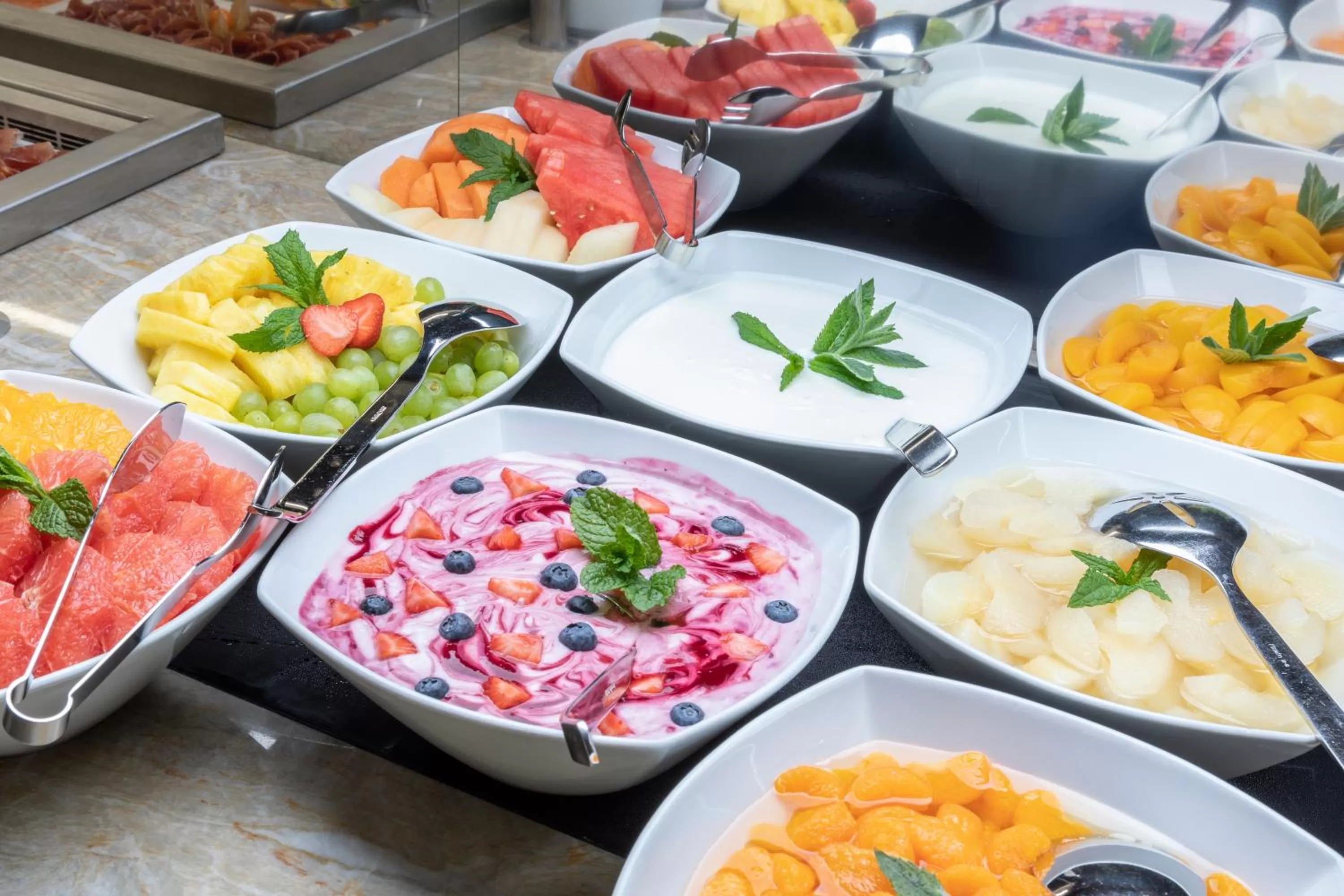 Buffet breakfast in Hotel Paris Prague