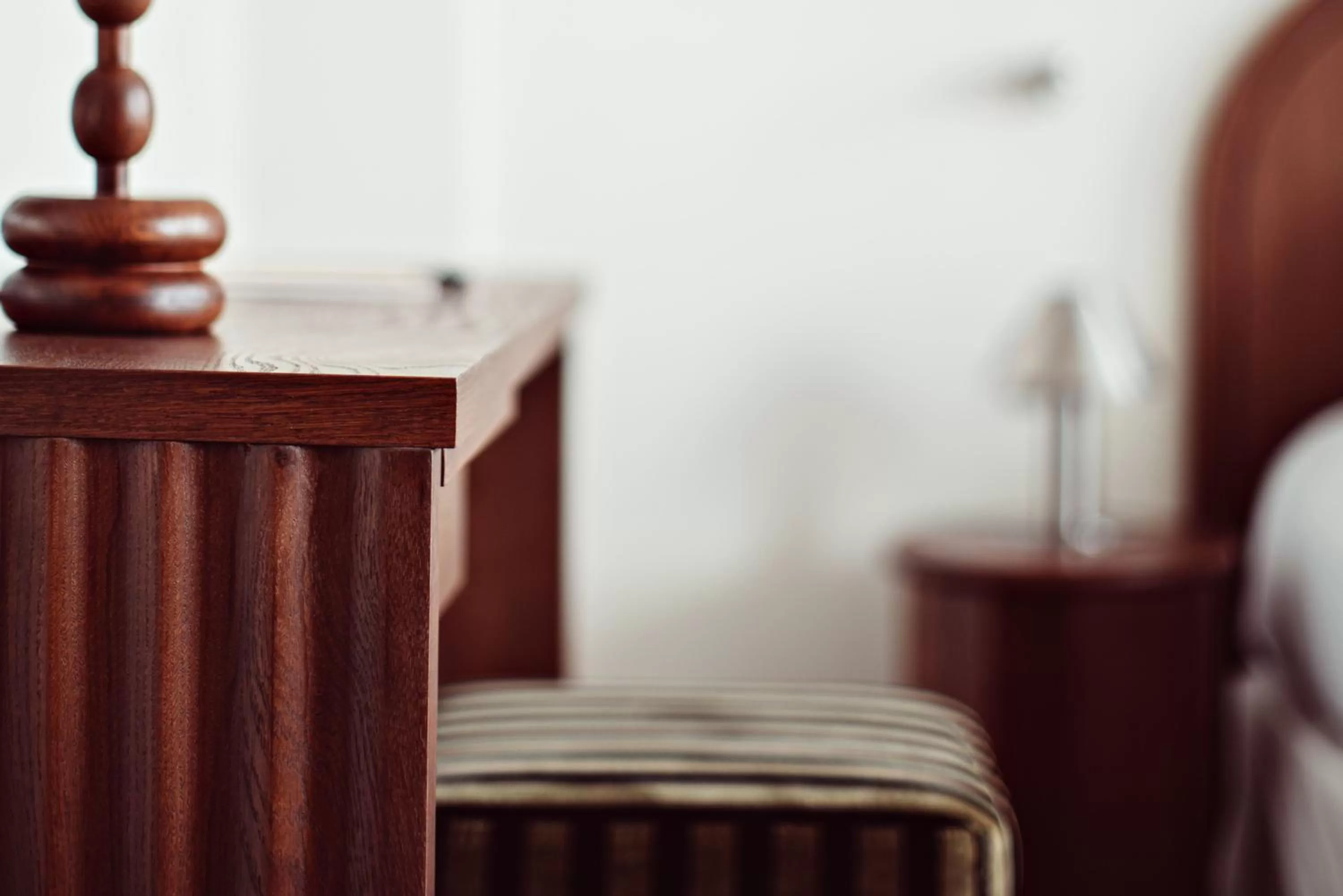 Decorative detail, Bed in Hotel des Académies et des Arts