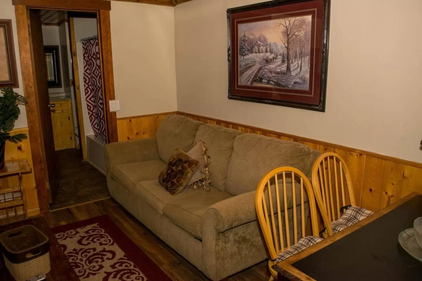 Seating area in Black Forest Lodge
