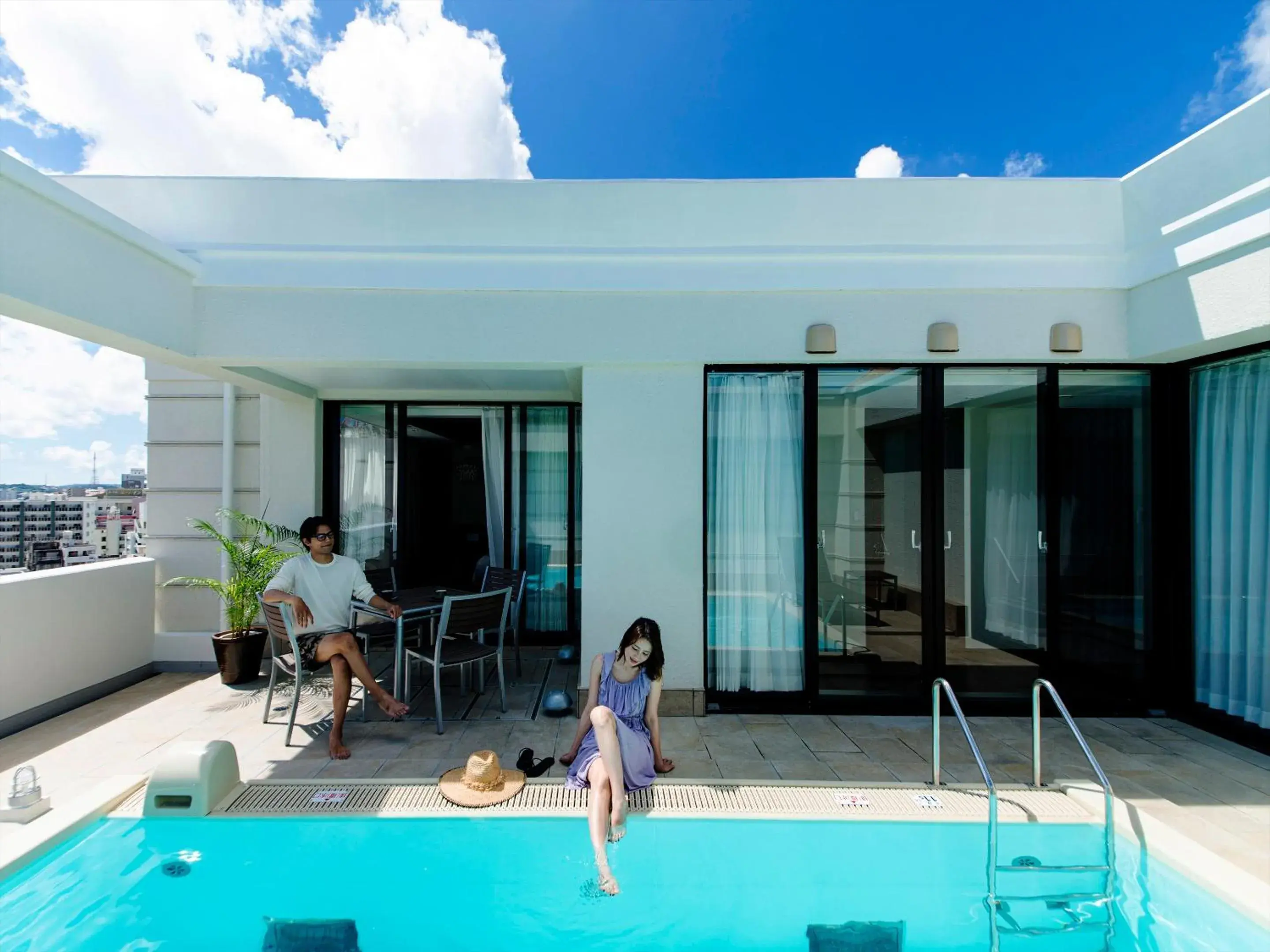 Photo of the whole room, Swimming Pool in Okinawa EXES Naha