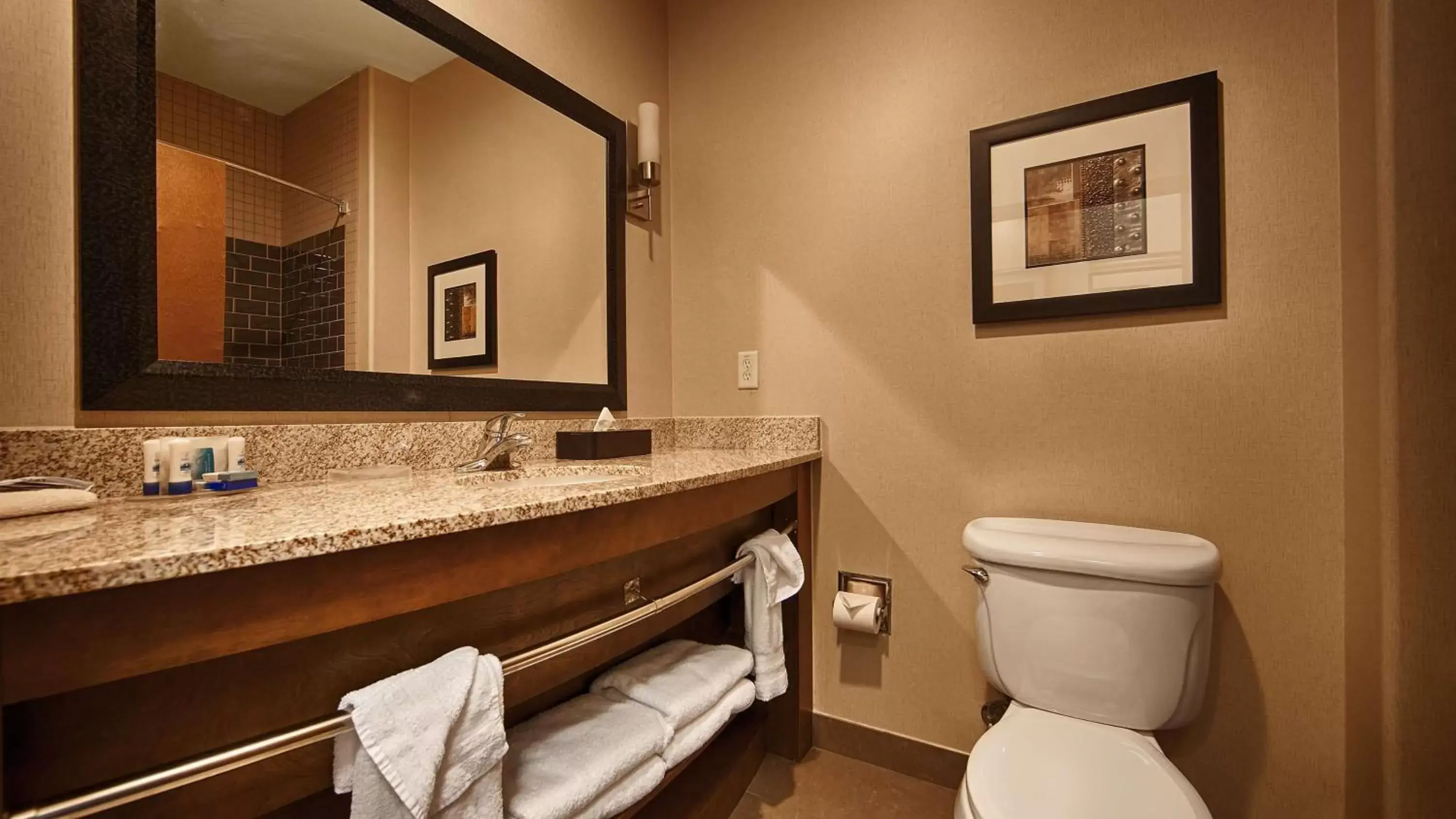 Bathroom in Best Western Plus Lackland Hotel and Suites.