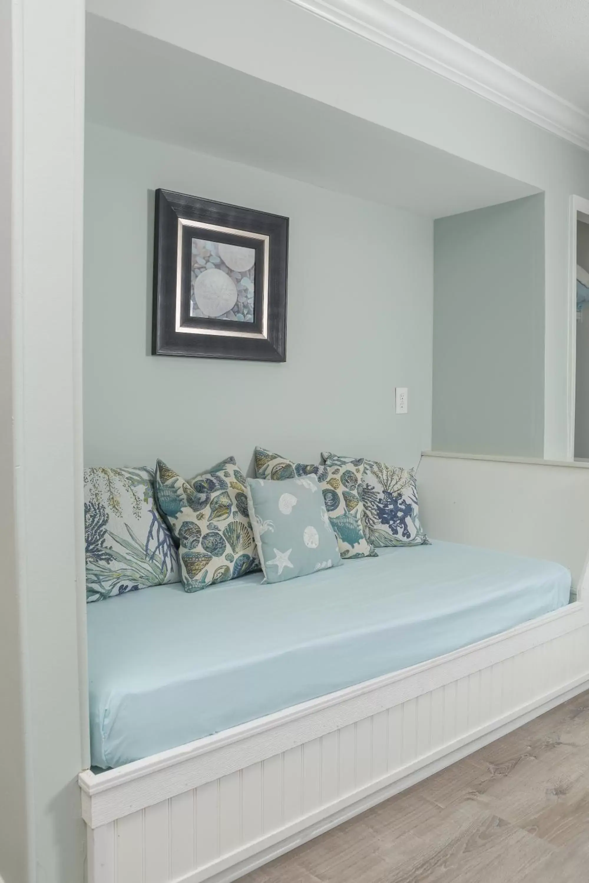 Bed, Seating Area in The Saint Augustine Beach House