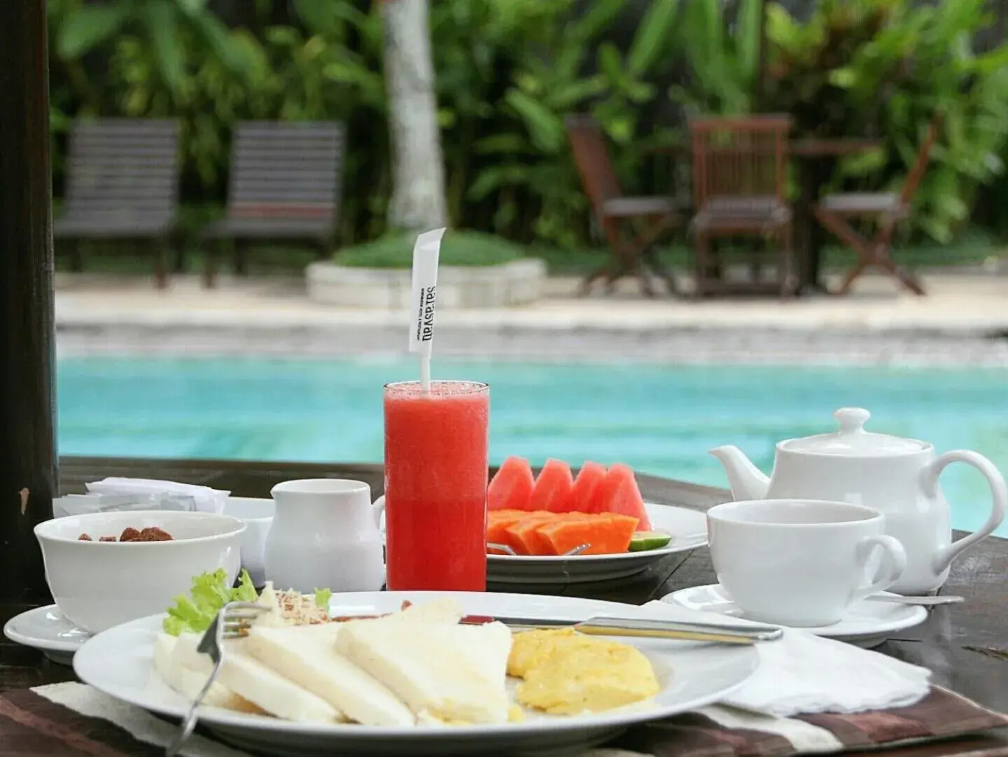 Swimming pool in Sarasvati Borobudur Swimming pool in Sarasvati Borobudur