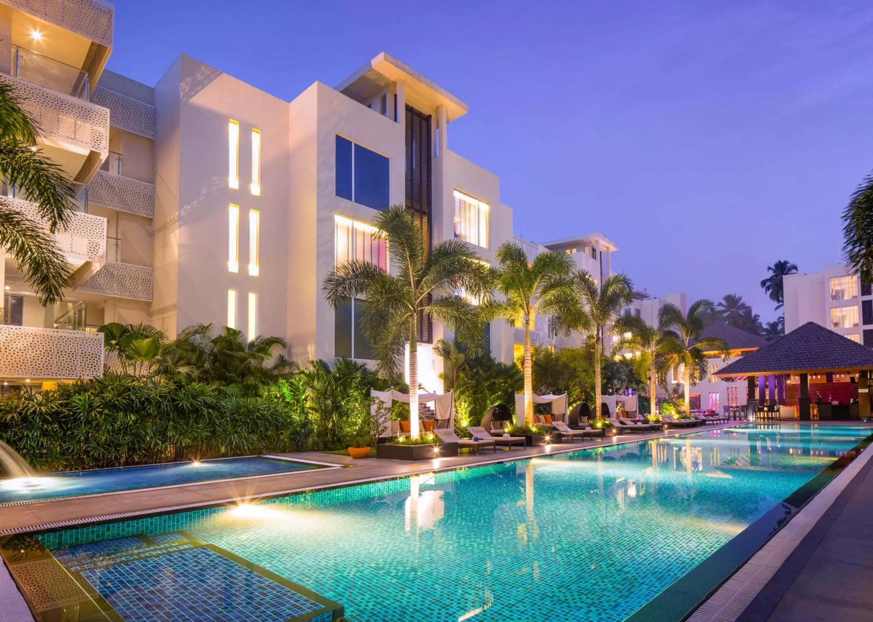 Swimming pool, Property Building in Hard Rock Hotel Goa