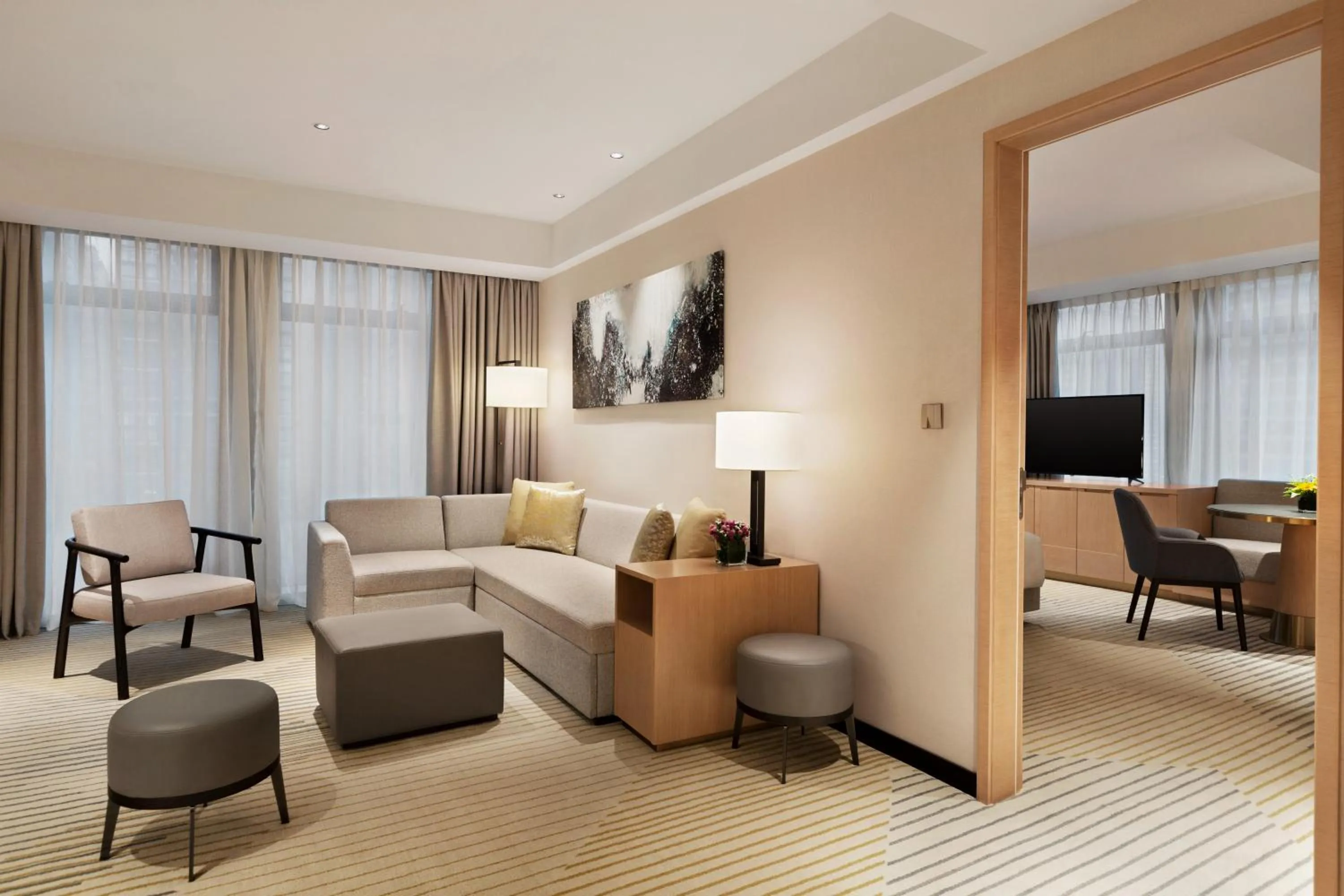 Living room in Hyatt Place Chengdu Pebble Walk